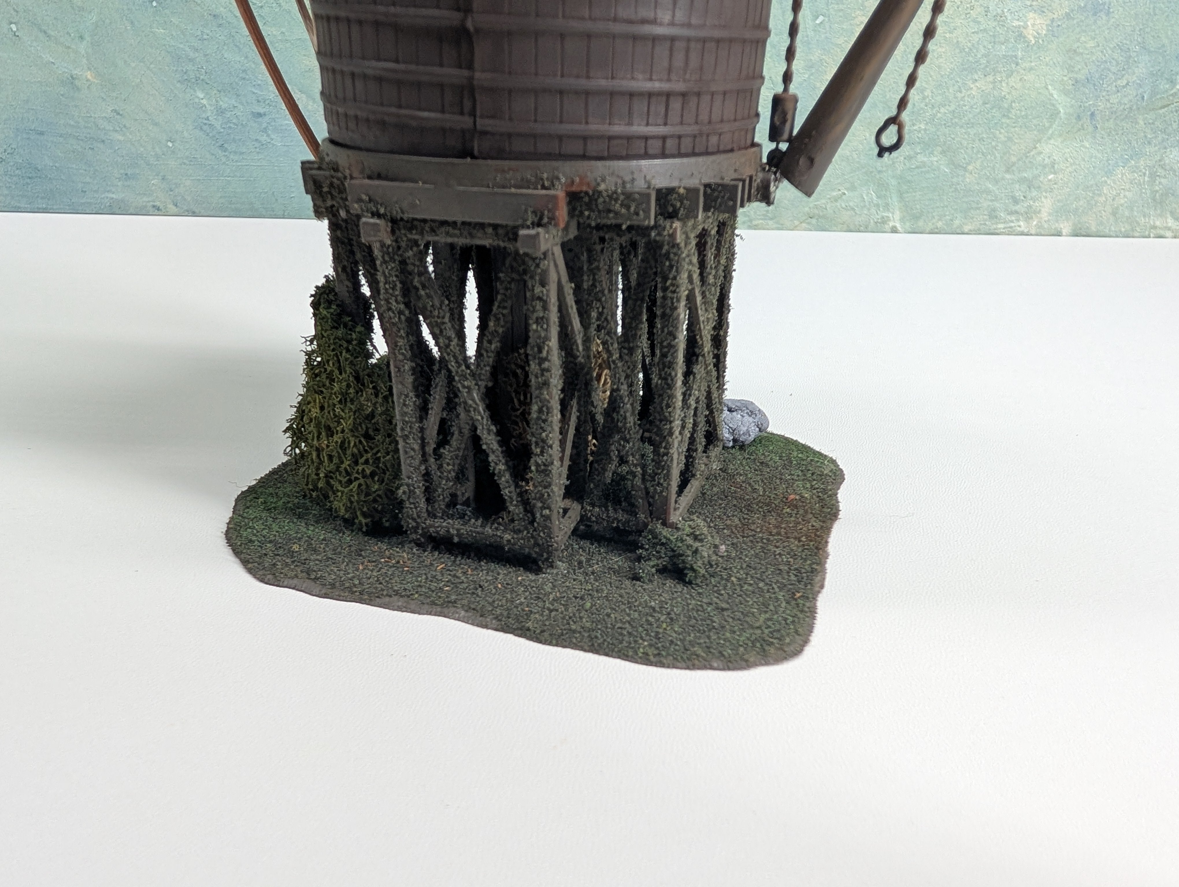 USED HO Scale Weathered and Detailed Water Tower