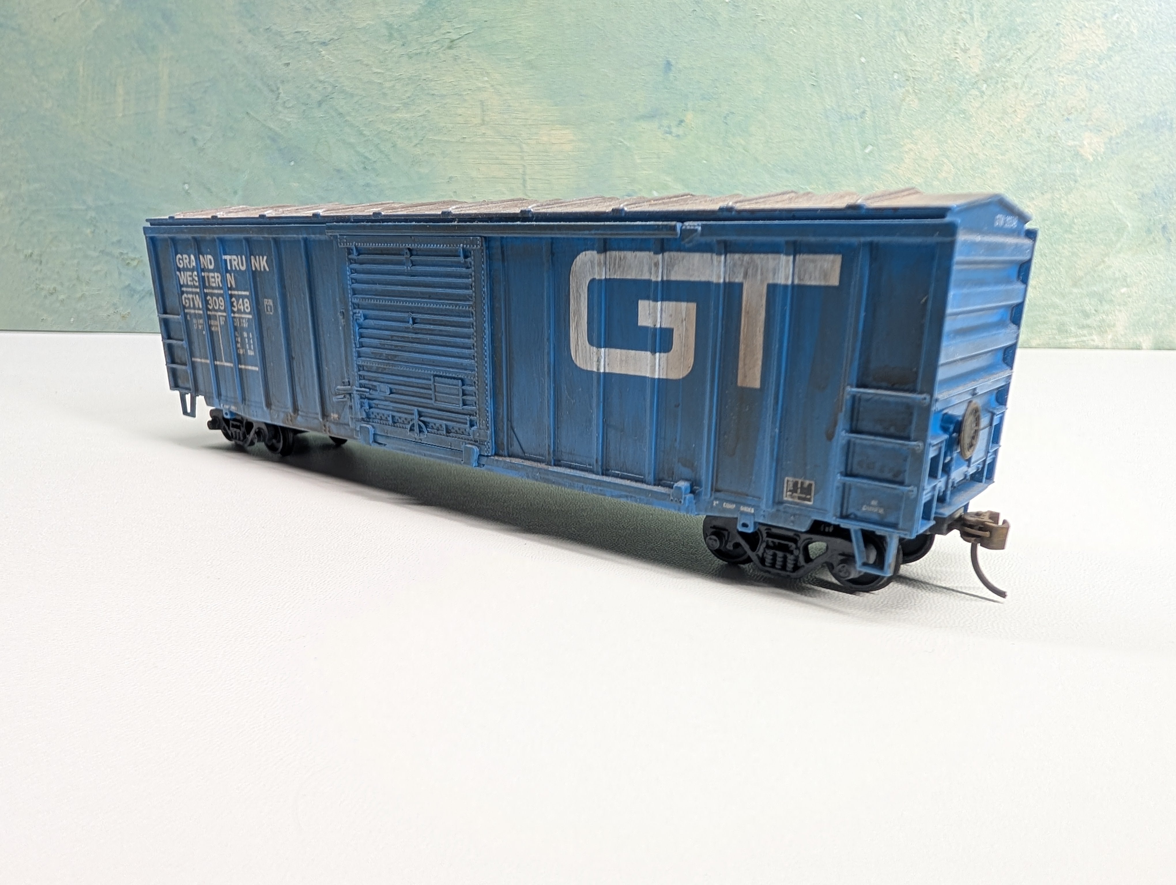 USED Athearn HO Scale Weathered 50' Box Car Grand Trunk Western GTW #309348