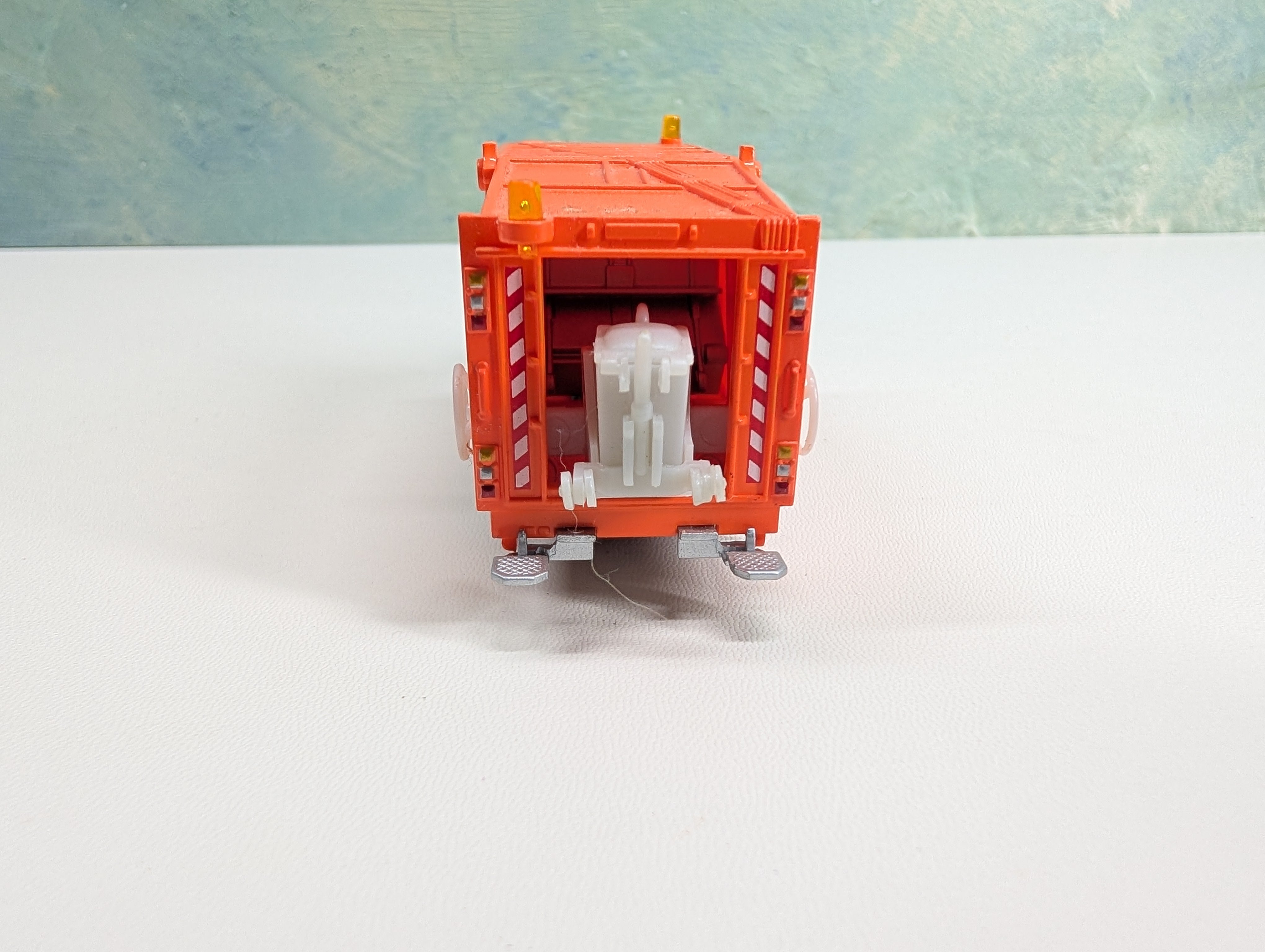 USED Boley HO Scale Orange International Garbage Truck, Sanitation District