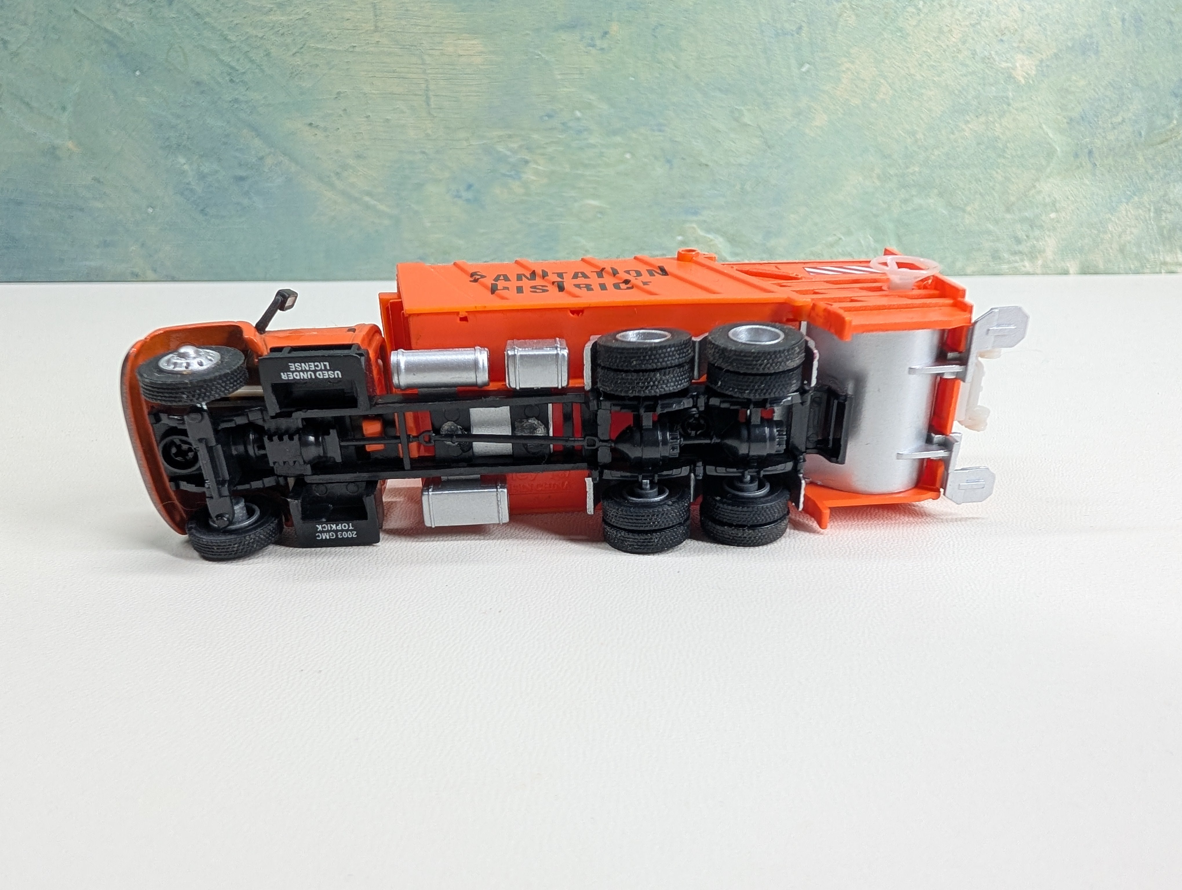 USED Boley HO Scale Orange International Garbage Truck, Sanitation District