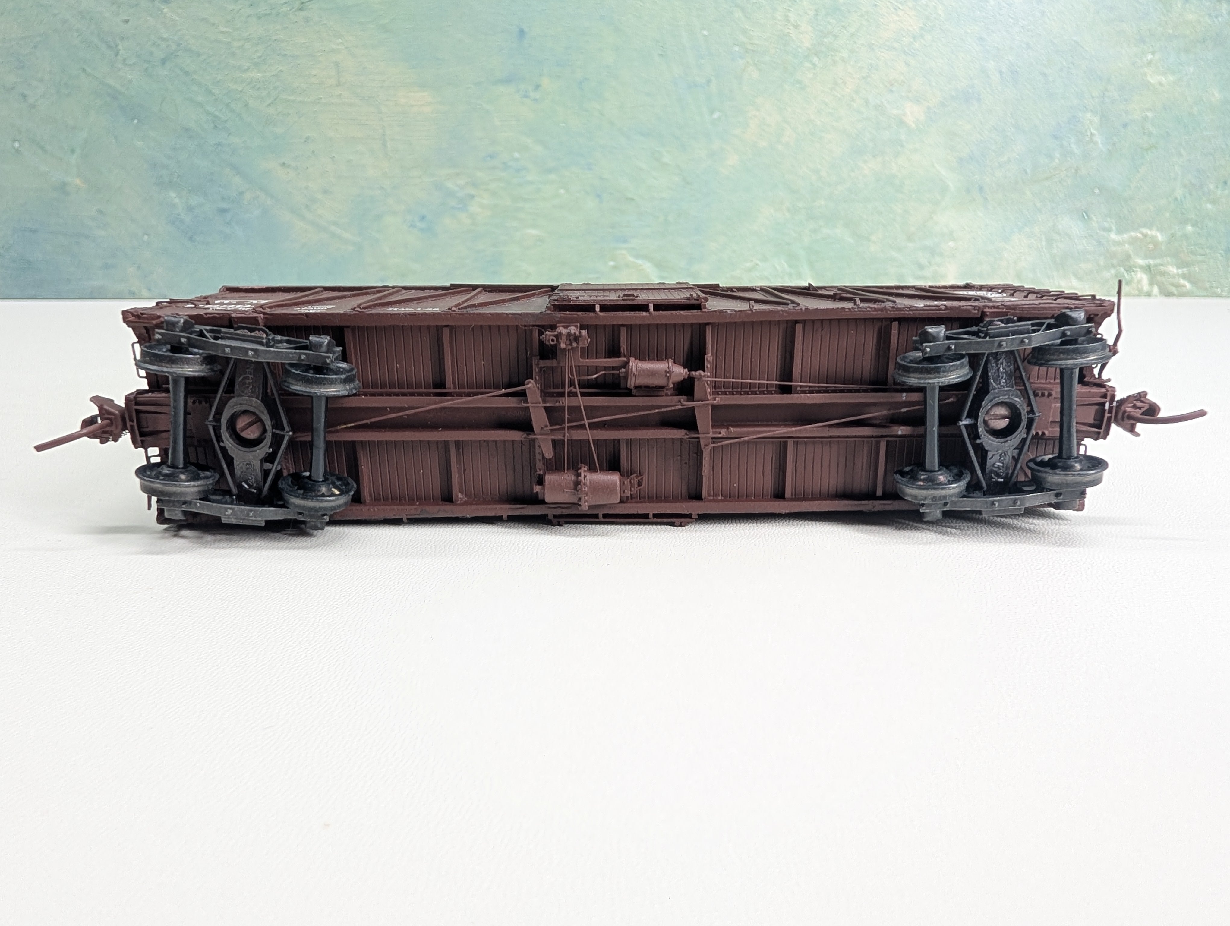 USED HO Scale 40' Wooden Outside Braced Box Car Western Maryland WM #26309 Upgraded Trucks