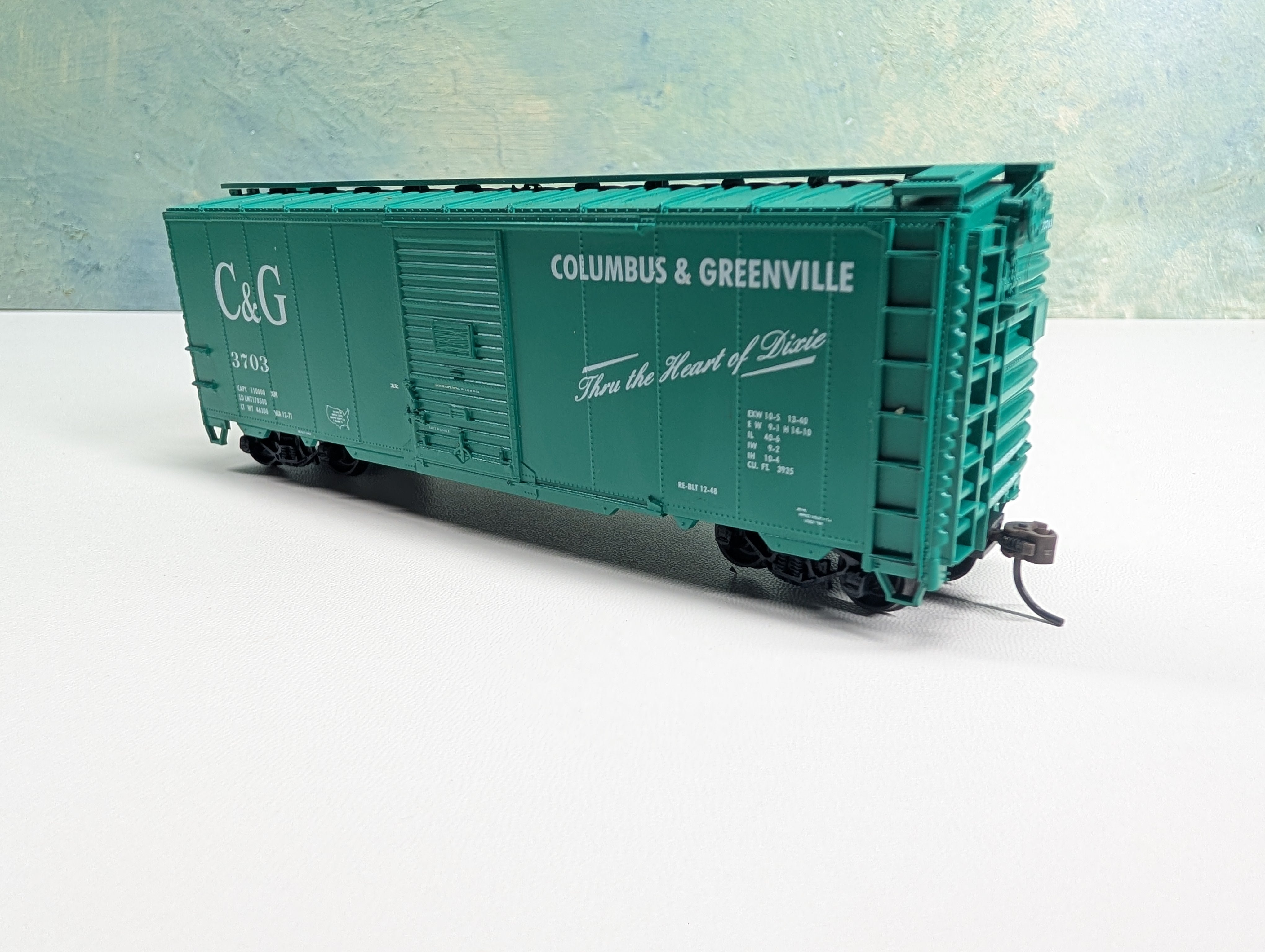 USED Accurail HO Scale 40' Box Car Columbus and Greenville C&G #3703