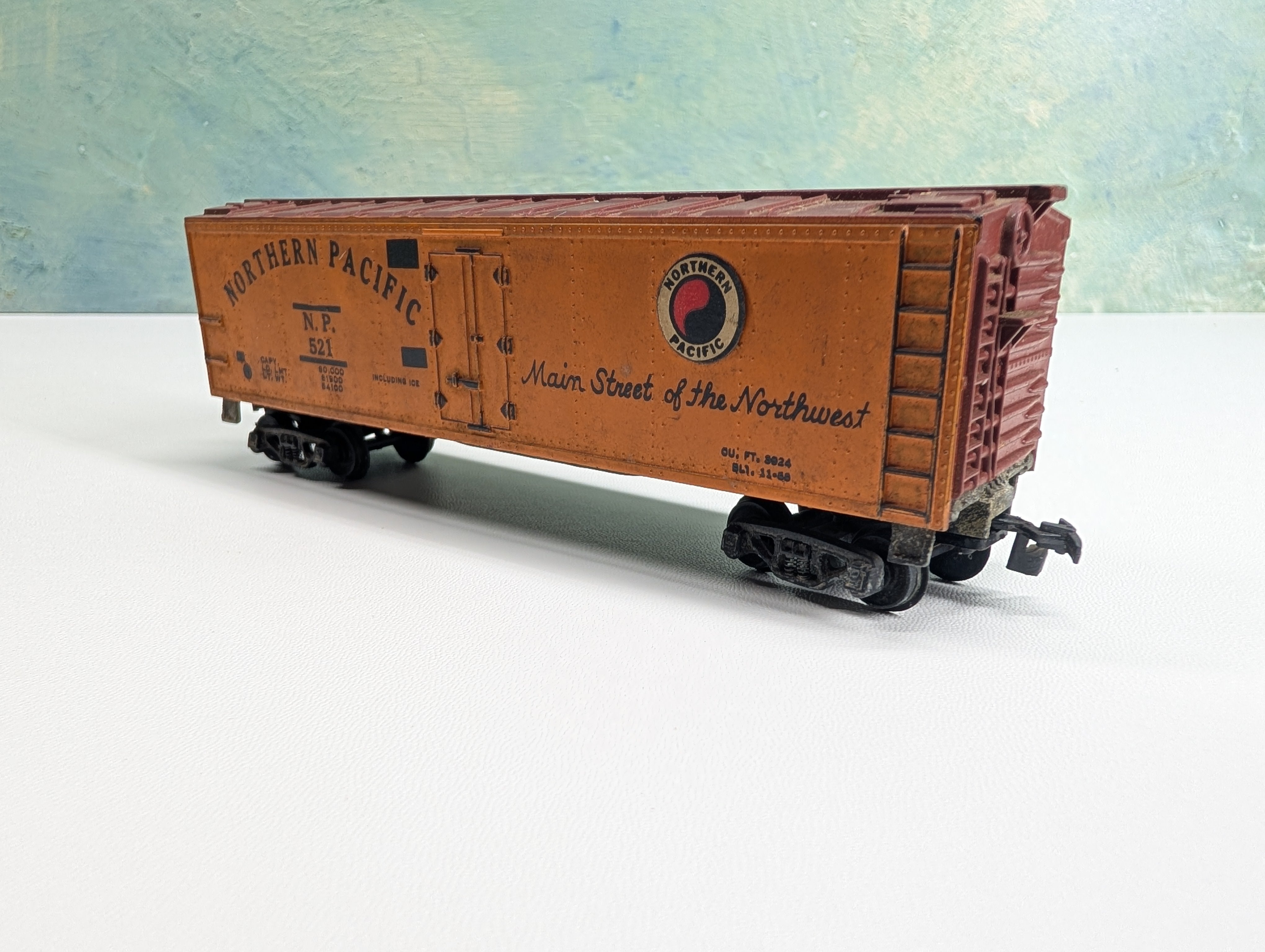 USED Gilbert HO Scale 40' Reefer Northern Pacific NP #521