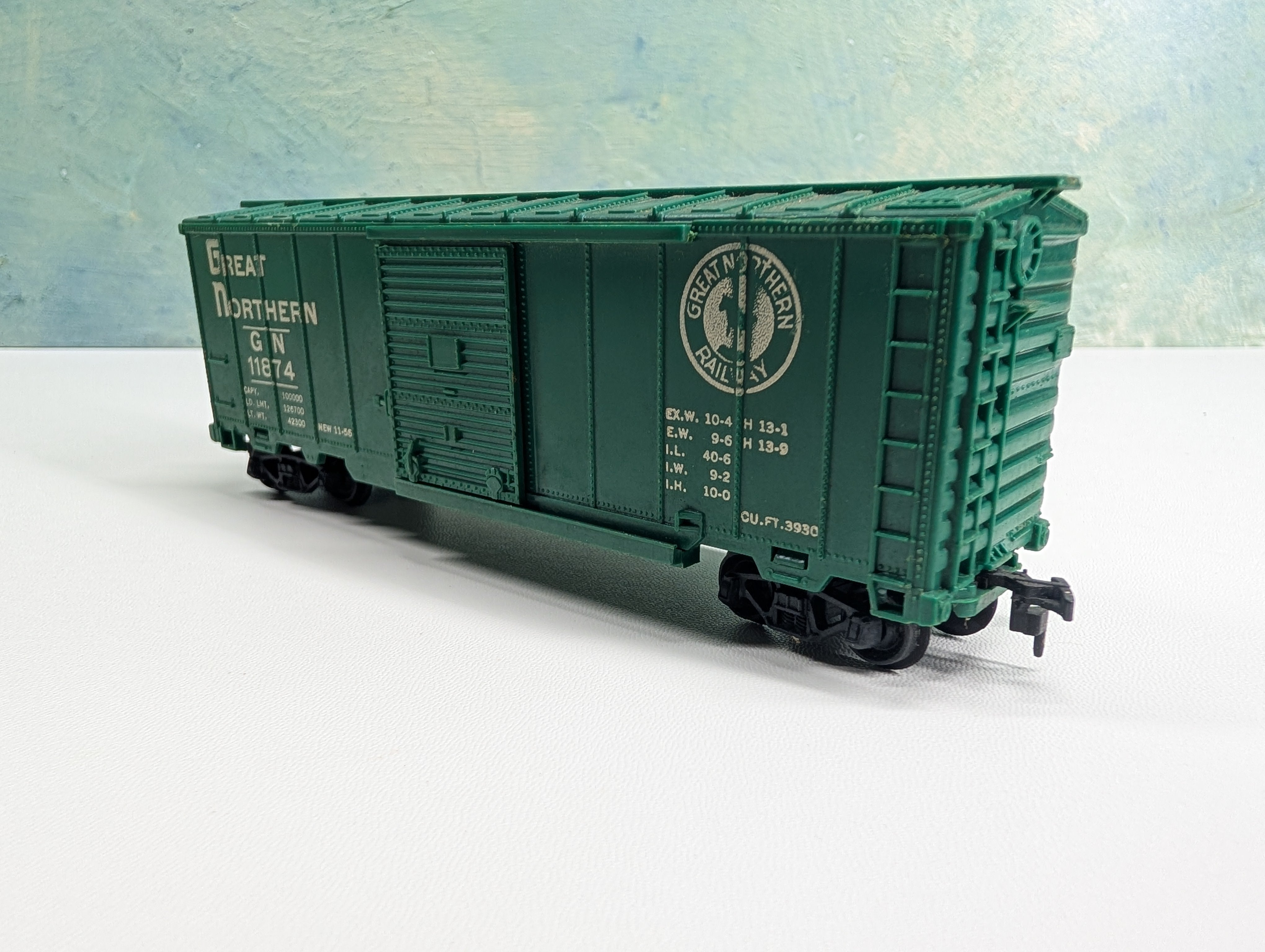 USED Marx HO Scale 40' Box Car Great Northern GN #11874