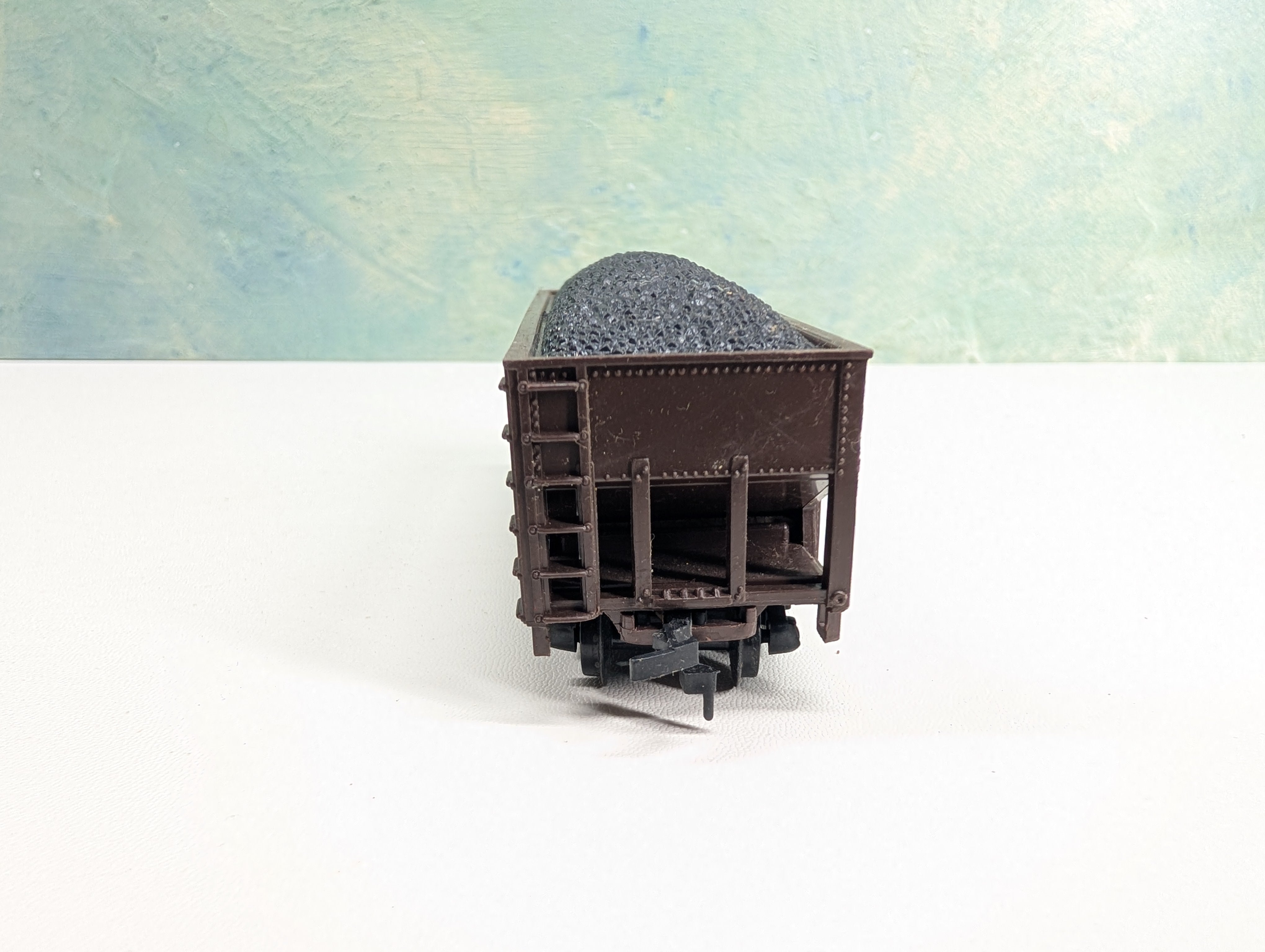 USED Marx HO Scale 2 Bay Hopper w/ Coal Virginian VGN #28233