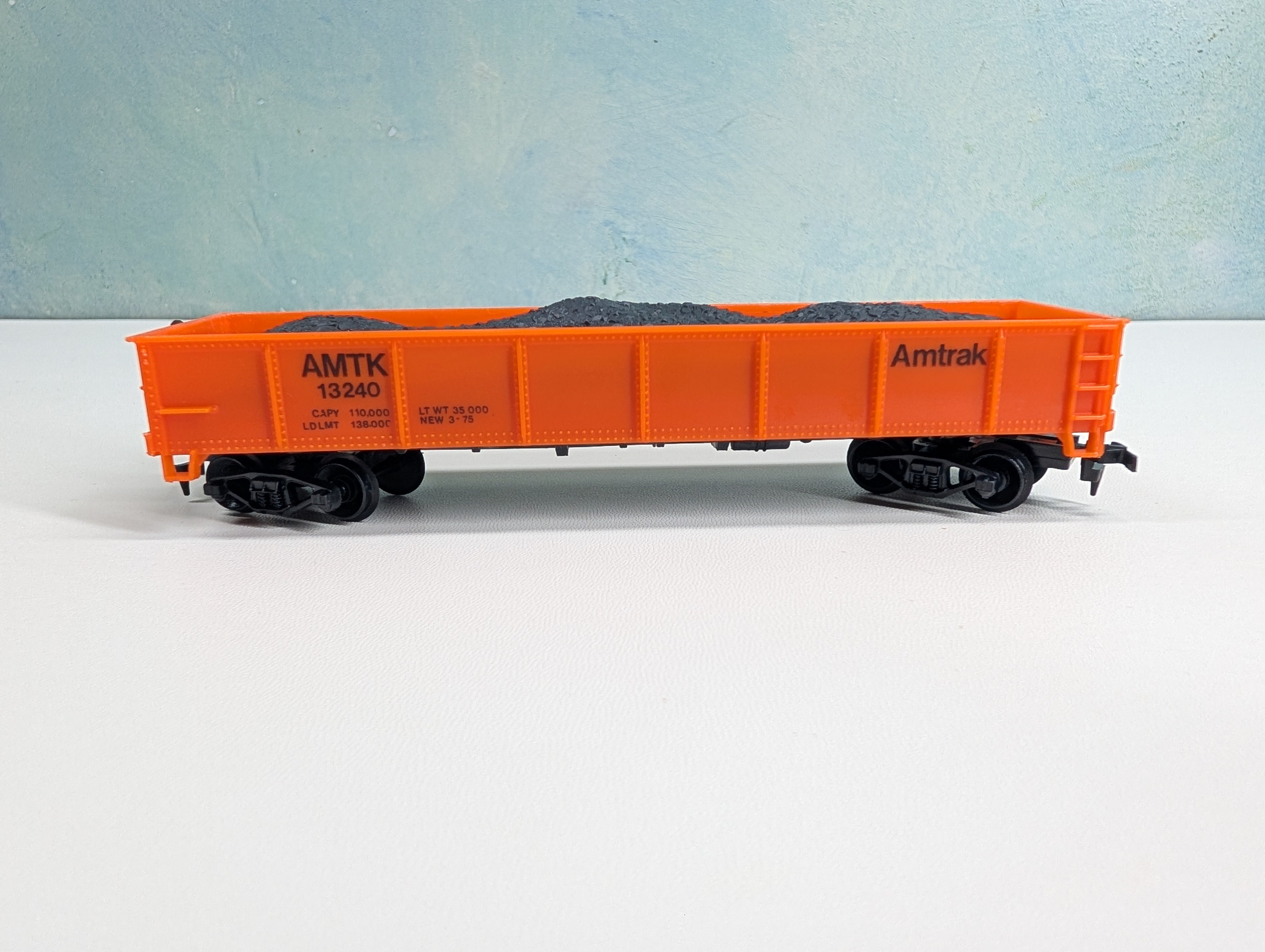 USED Life-Like HO Scale Gondola Amtrak AMTK #13240