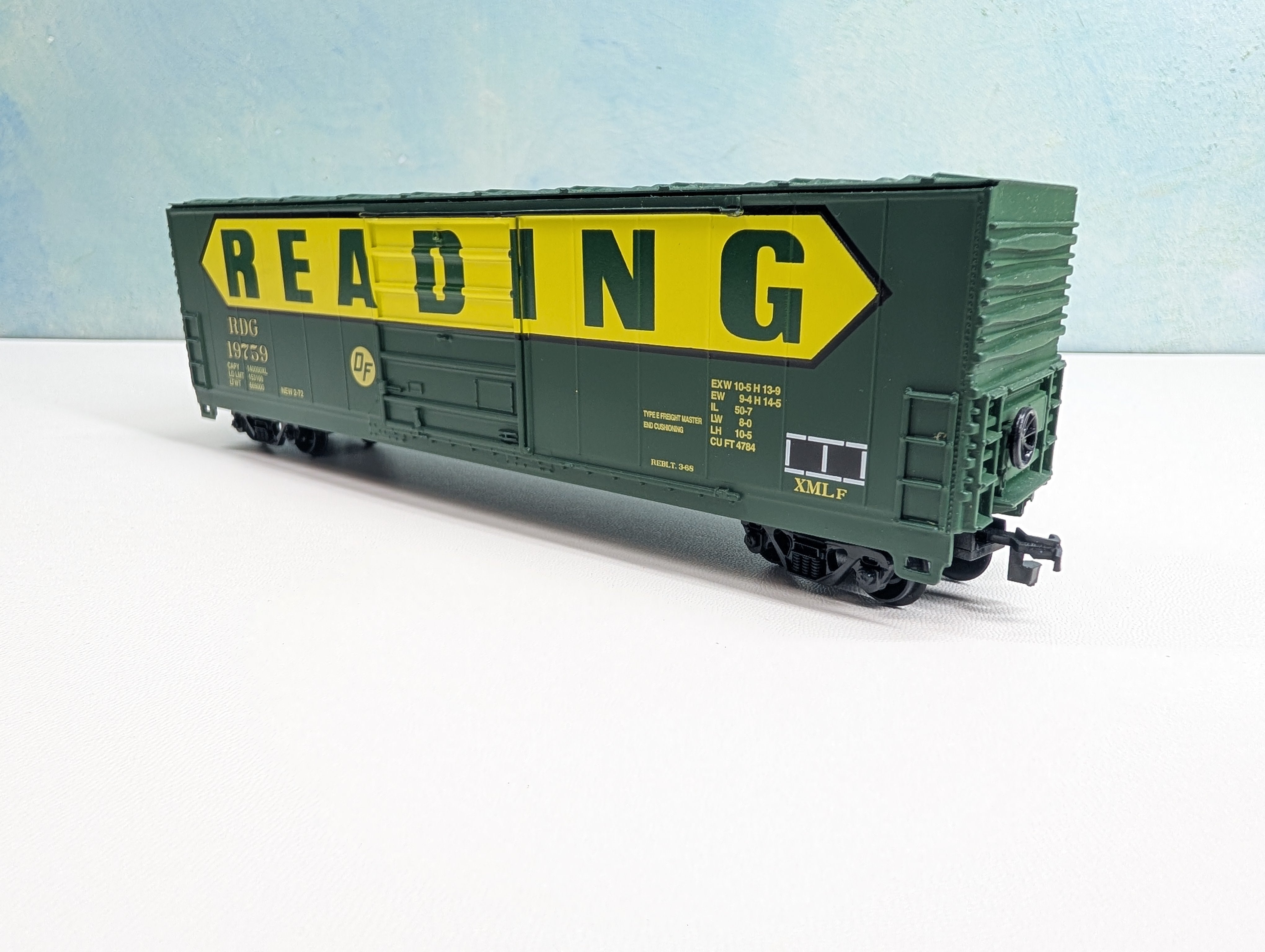 USED HO Scale 50' Box Car Reading RDG #19759