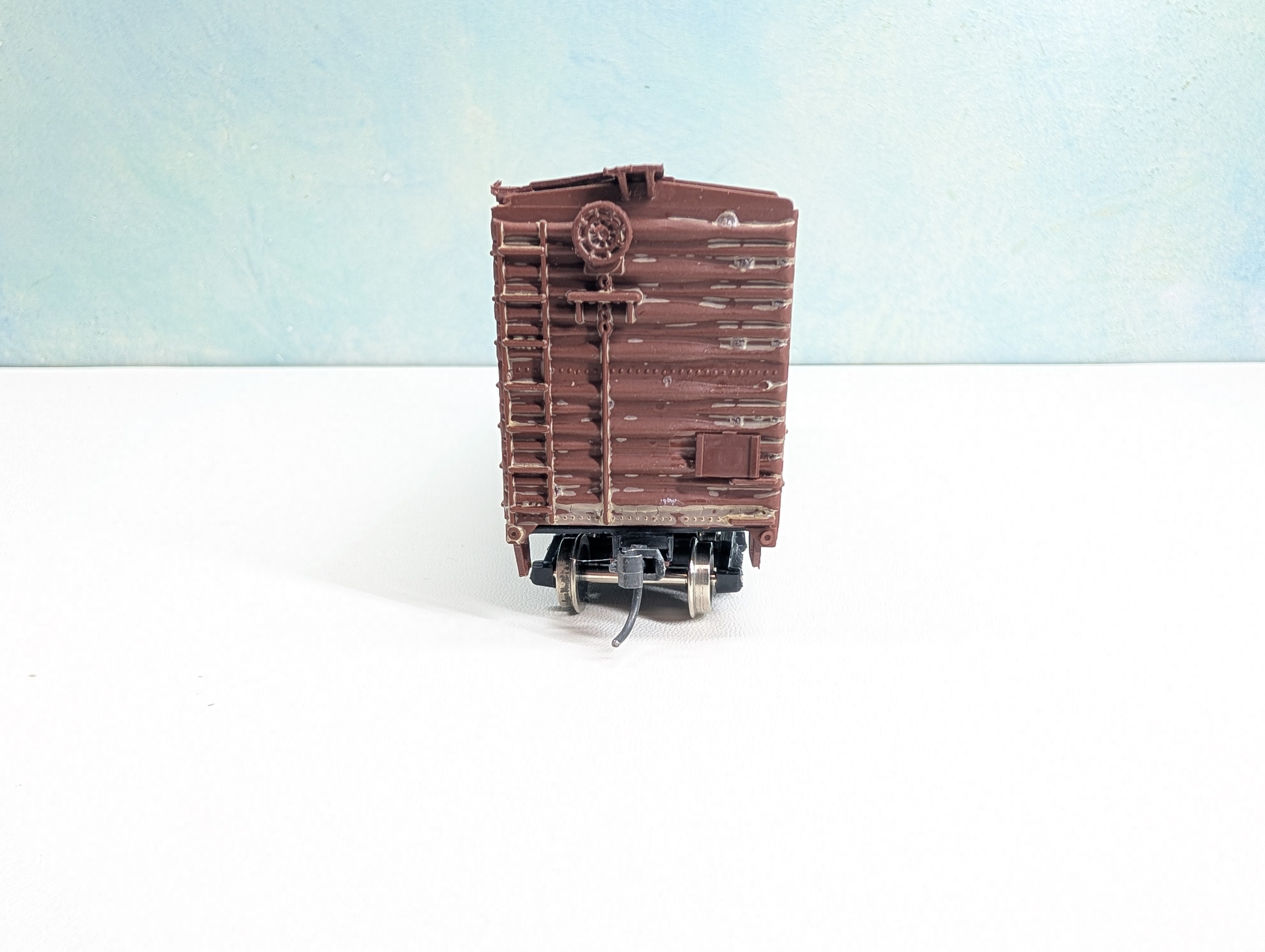 USED C&BT SHOPS HO Scale 40' Box Car Perkiomen Valley PVRR #1526 Custom, Metal Wheels