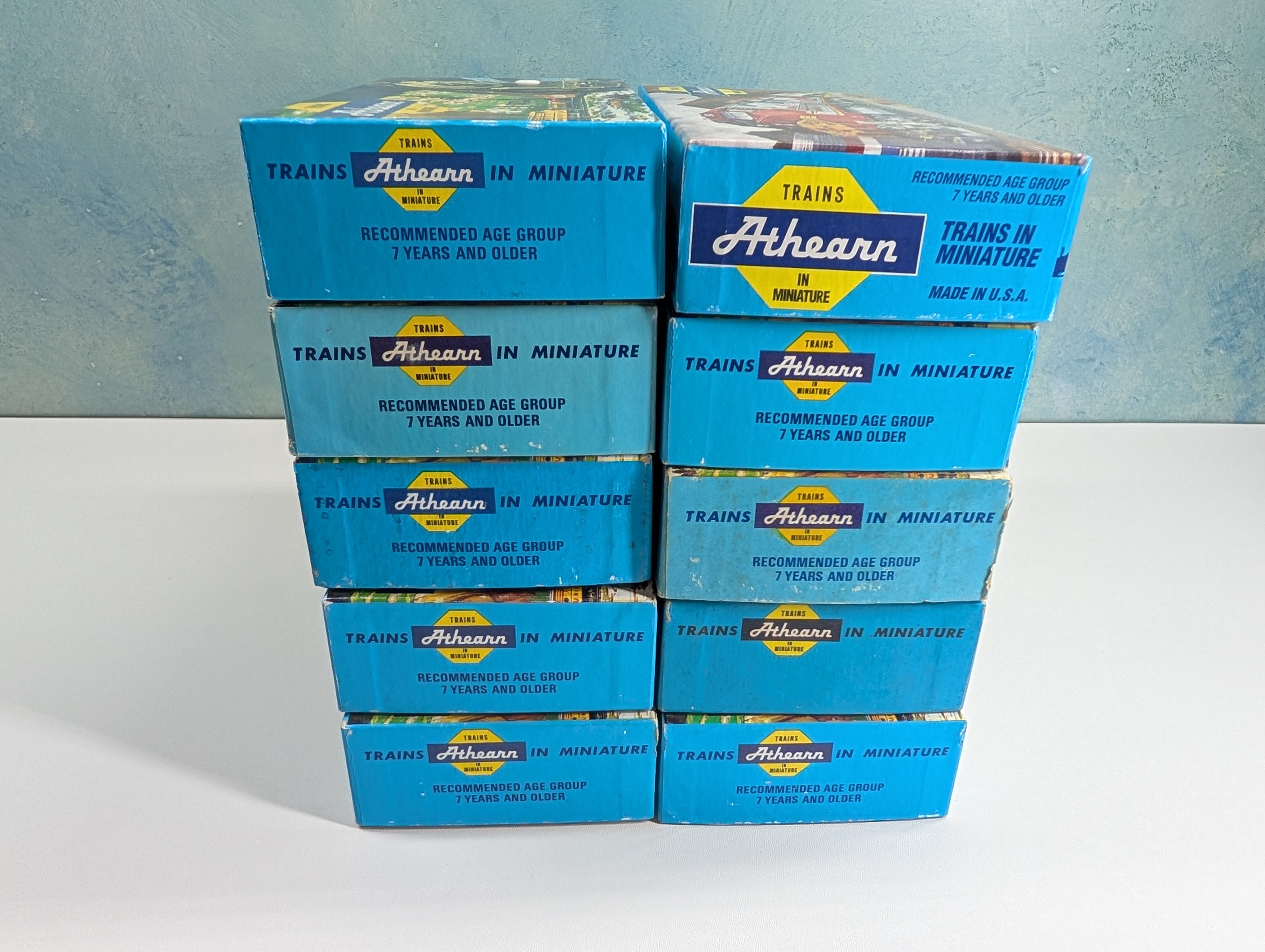 USED Athearn HO Scale Lot of Empty Train Boxes for Storage (10 pcs)