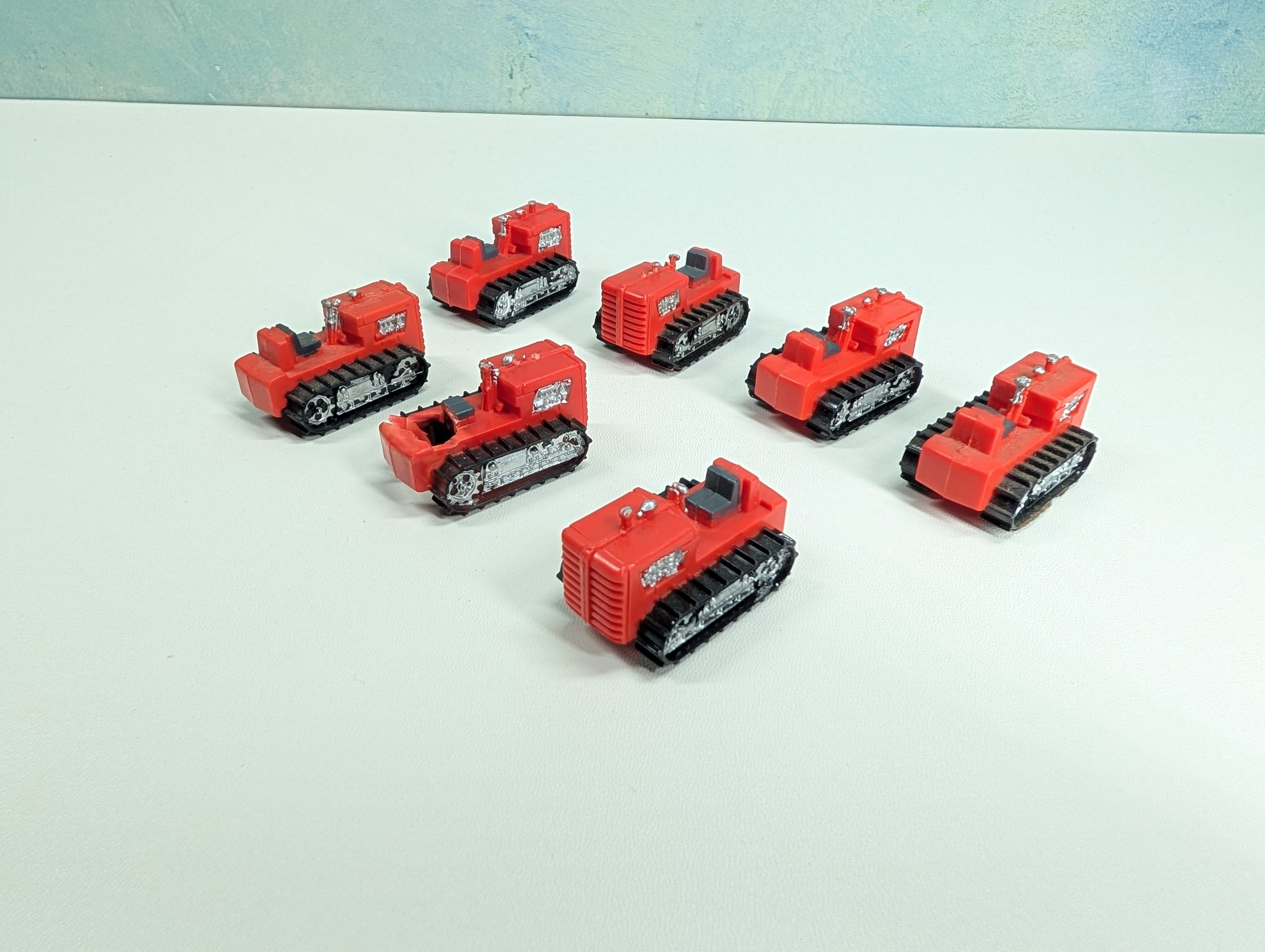 USED Tyco HO Scale Lot of Red Tractor Loads (7 pcs)