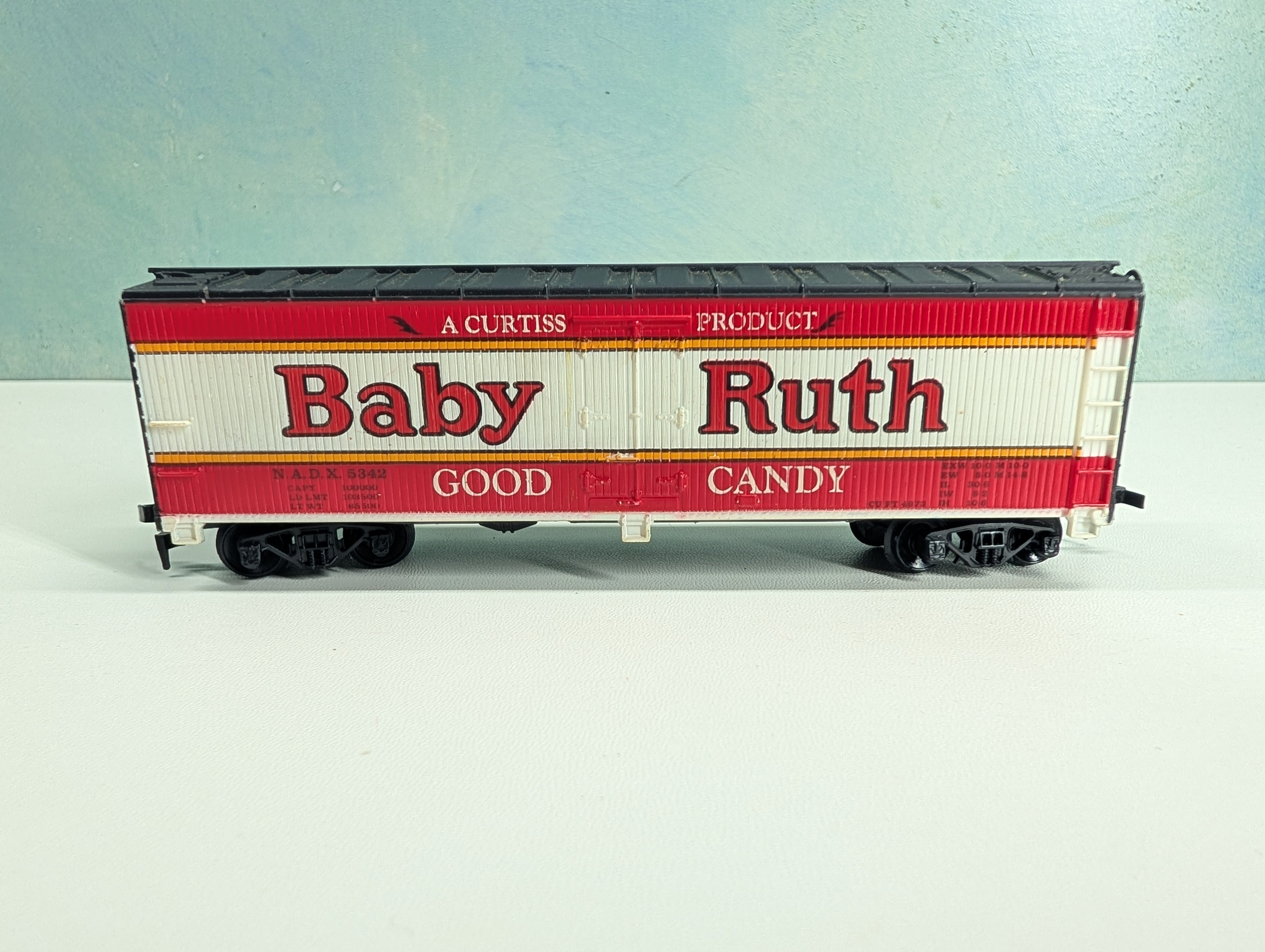 USED Tyco HO Scale Billboard Reefer Baby Ruth Good Candy NADX #5342