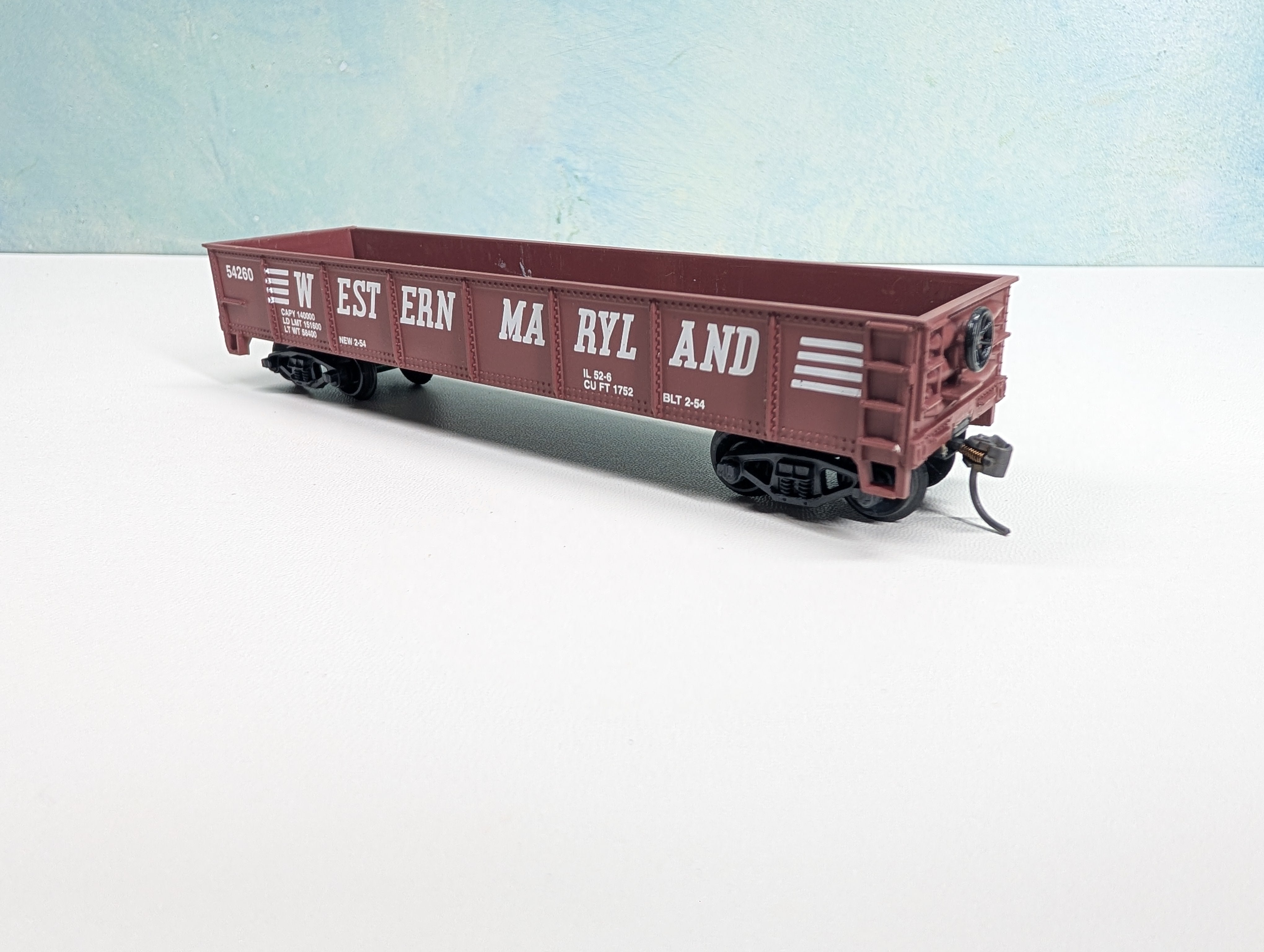 USED Life-Like HO Scale Gondola Western Maryland WM #54260