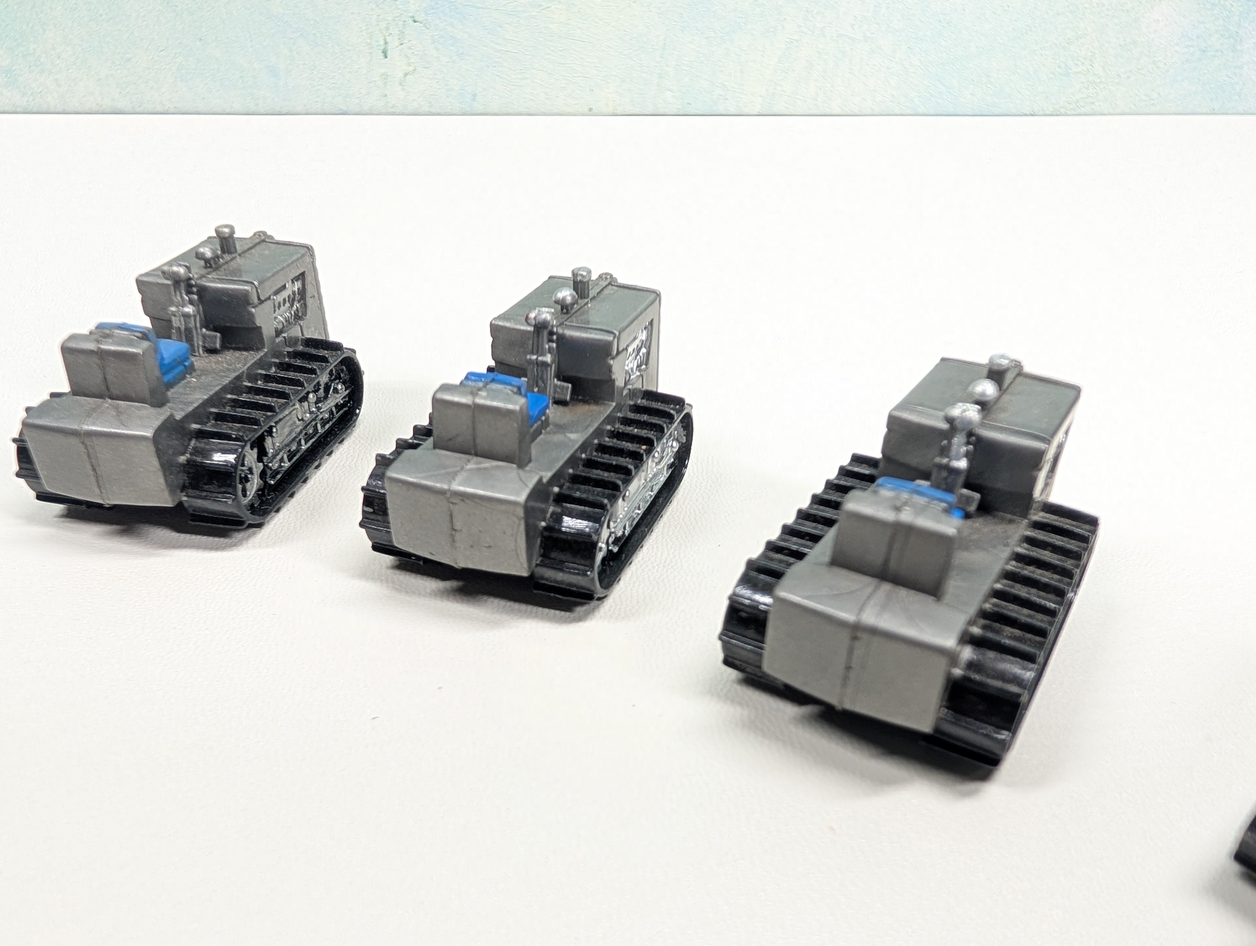 USED Tyco HO Scale Lot of Gray Tractor Loads (4 pcs)