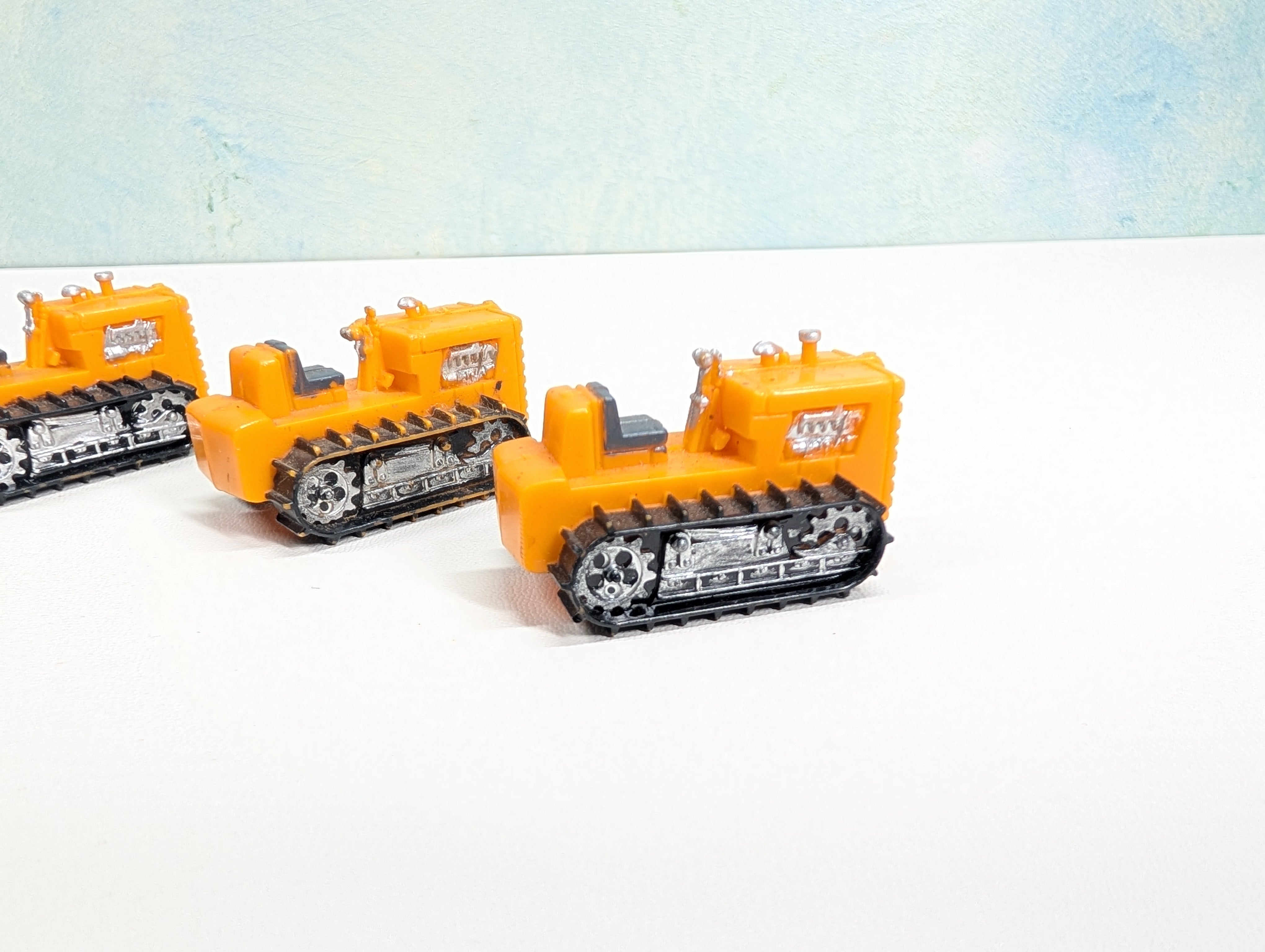 USED Tyco HO Scale Lot of Orange Tractor Loads (3 pcs)