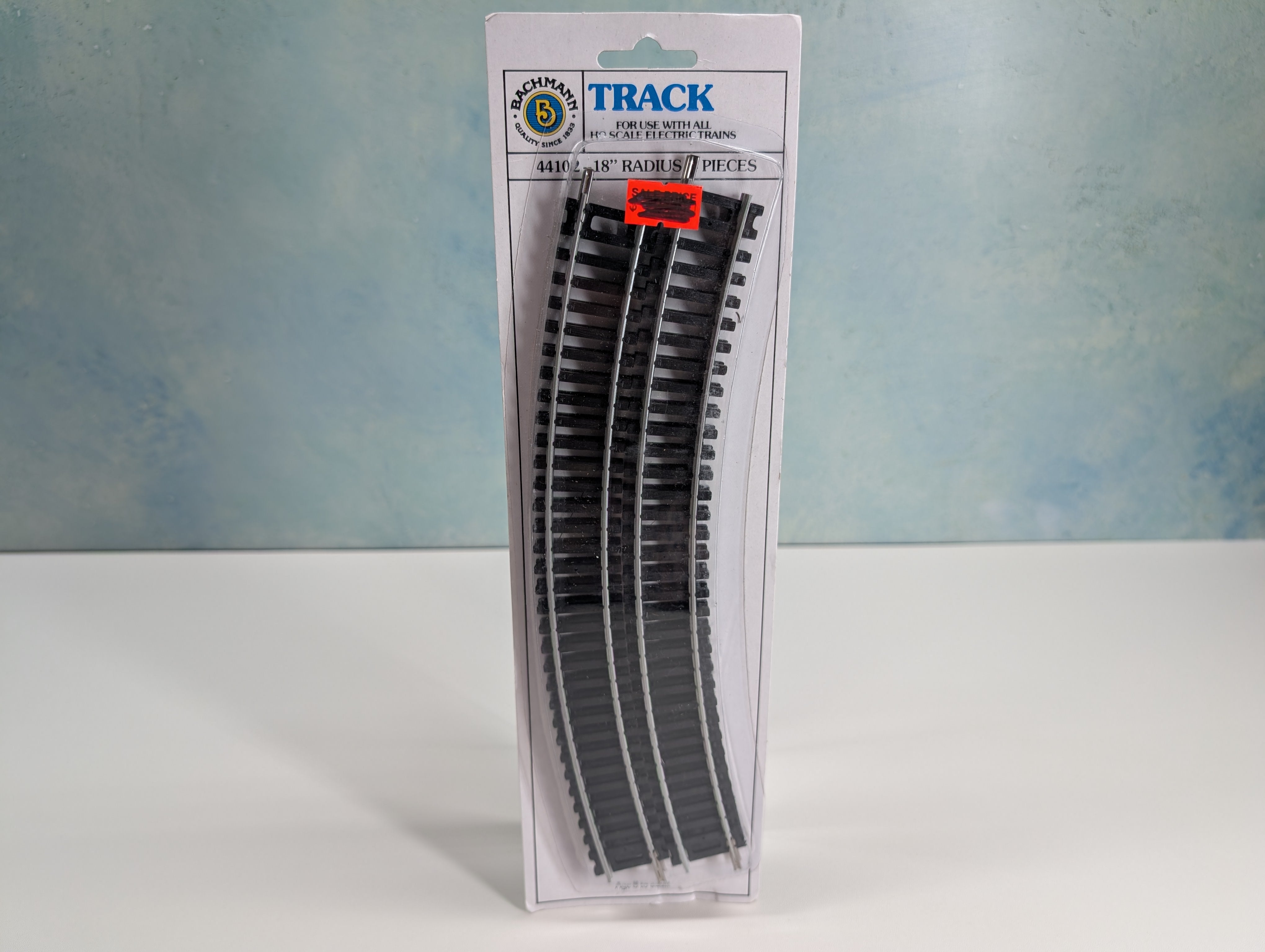 Bachmann 44102 HO Scale 18" Curved Radius Code 100 Silver Track (4 pcs)