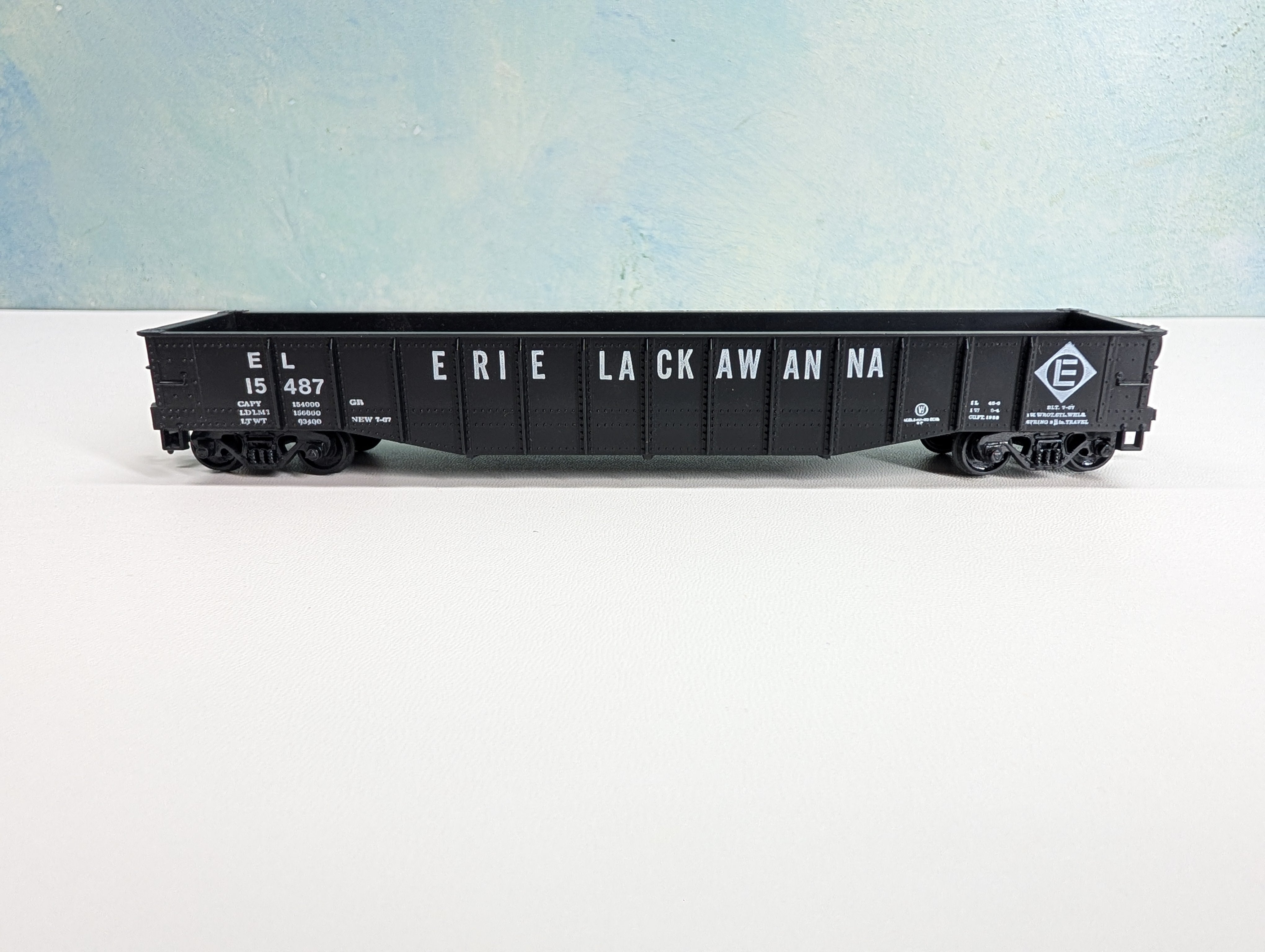 USED Athearn HO Scale 50' Gondola Erie Lackawanna EL #15487