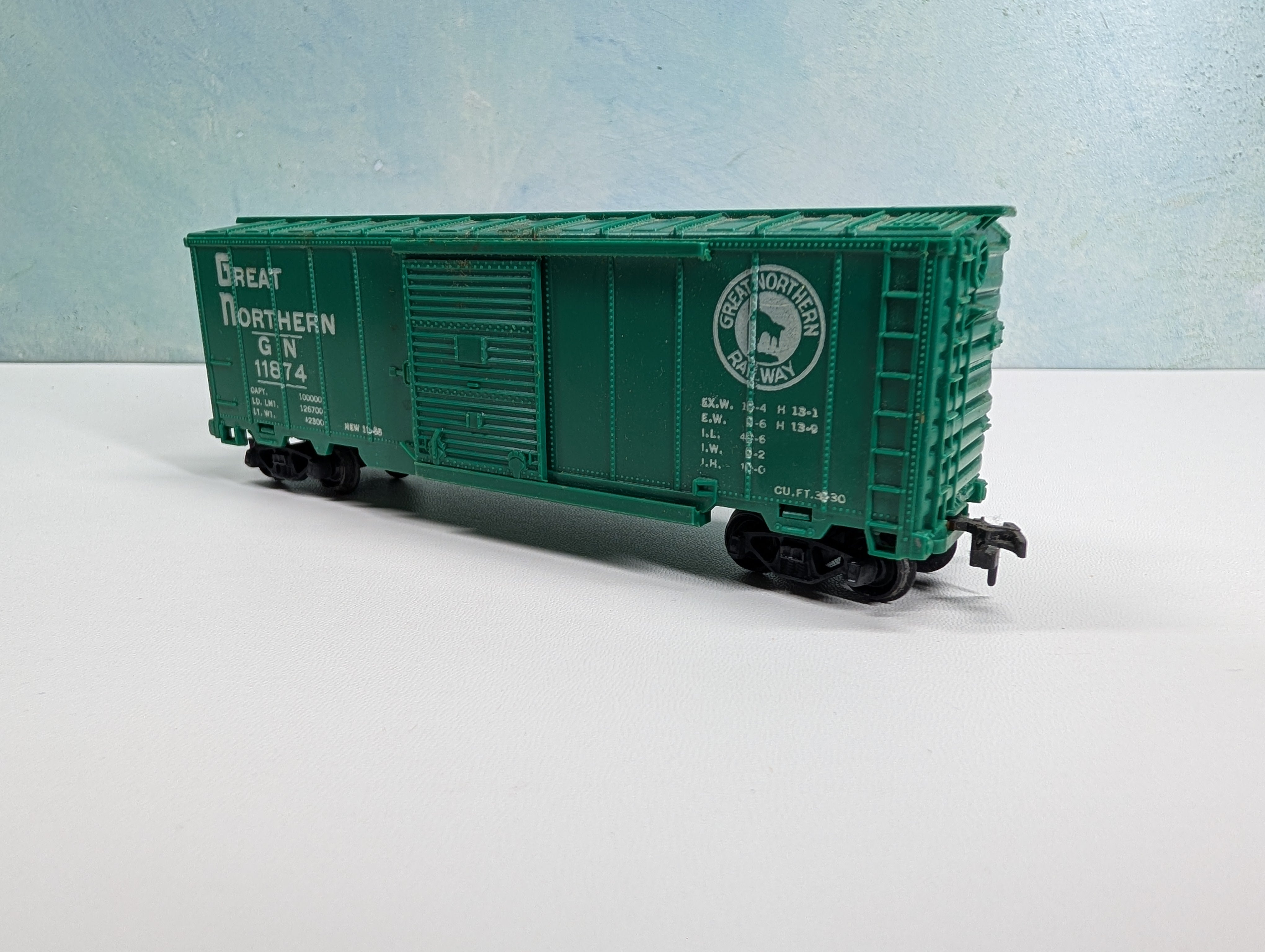USED Marx HO Scale 40' Box Car Great Northern GN #11874