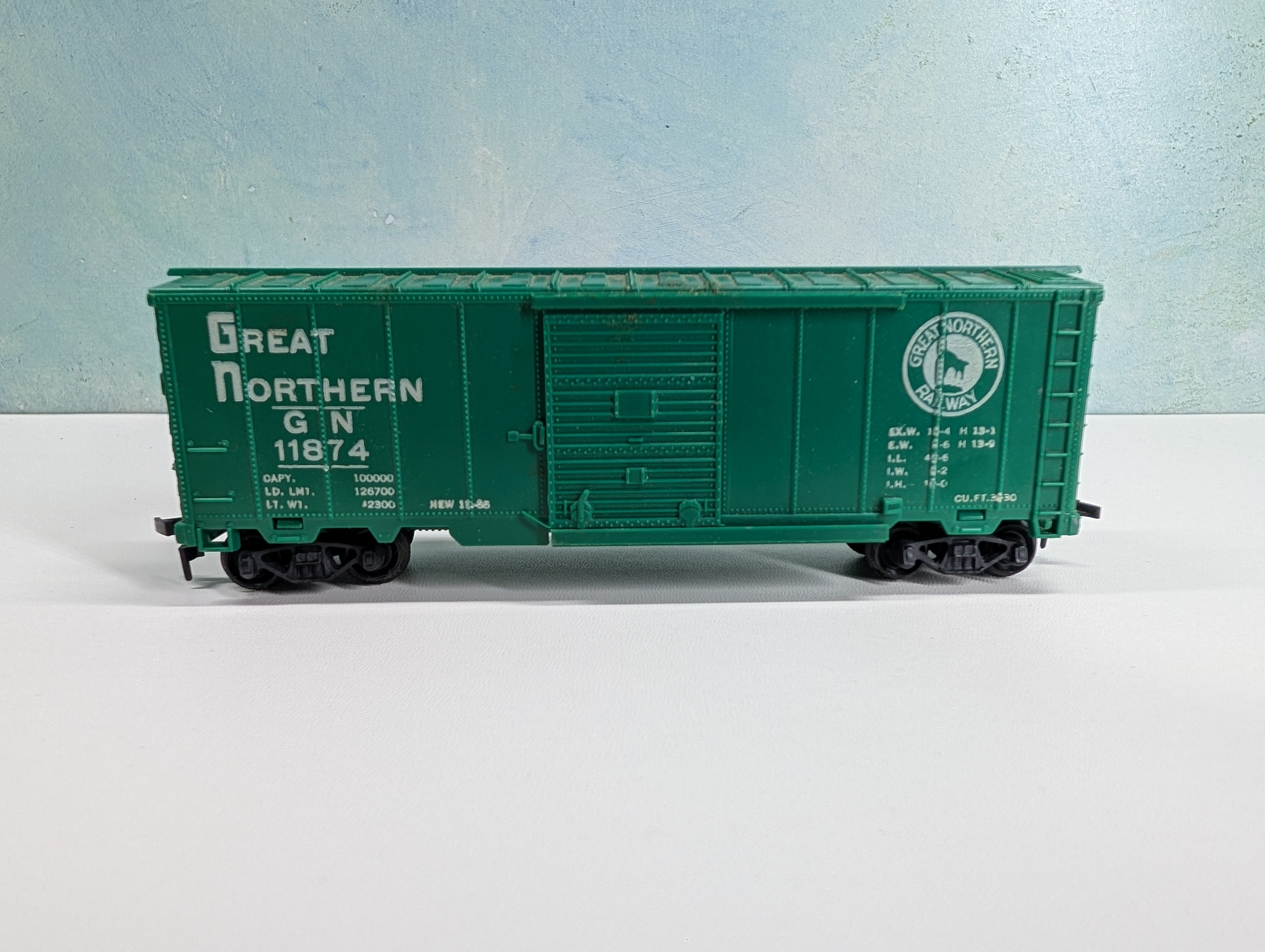 USED Marx HO Scale 40' Box Car Great Northern GN #11874