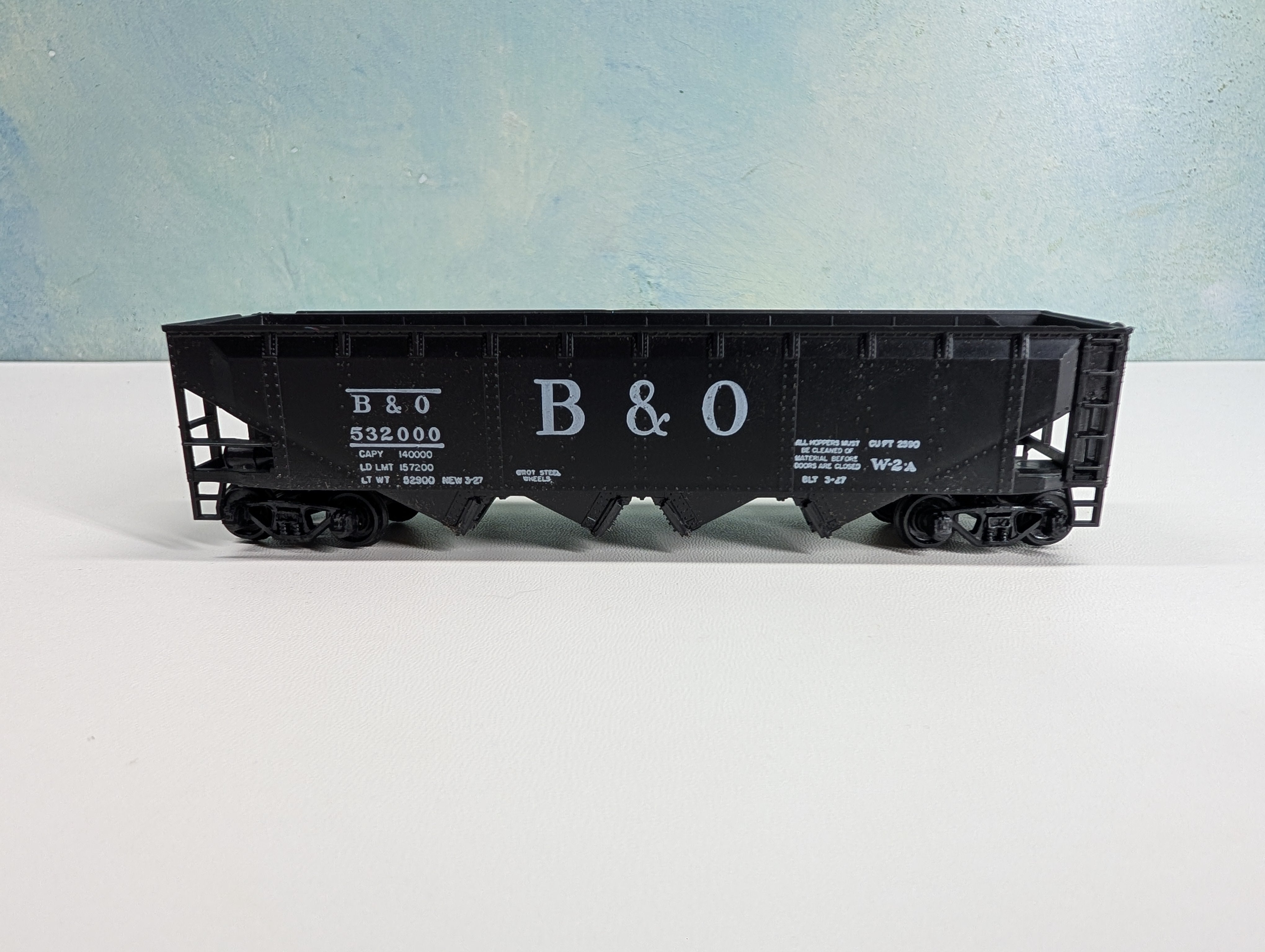 USED Athearn HO Scale Quad Hopper Baltimore and Ohio B&O #532000
