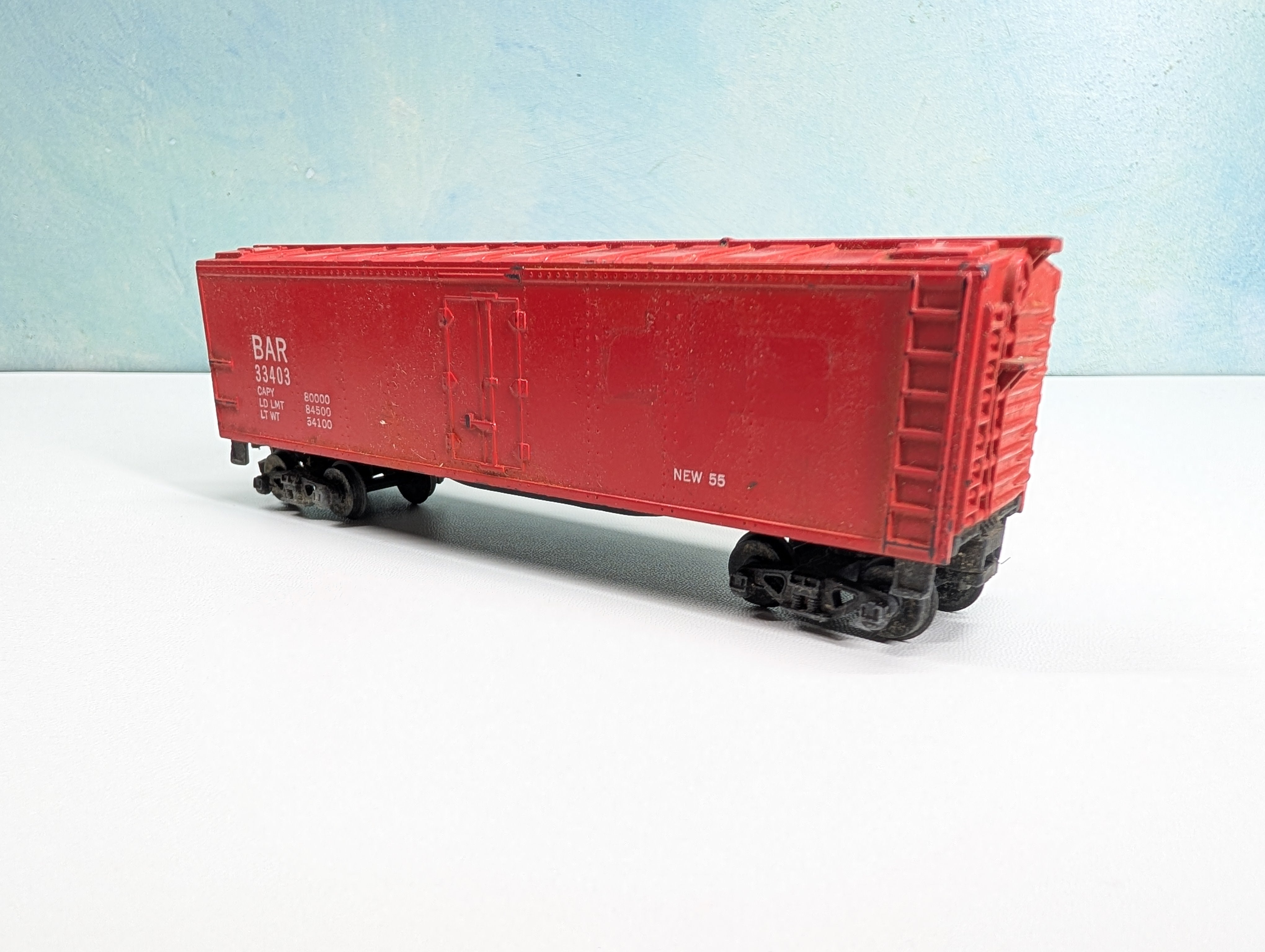 USED Gilbert HO Scale 41' Reefer Box Car Bangor and Aroostook BAR #33403