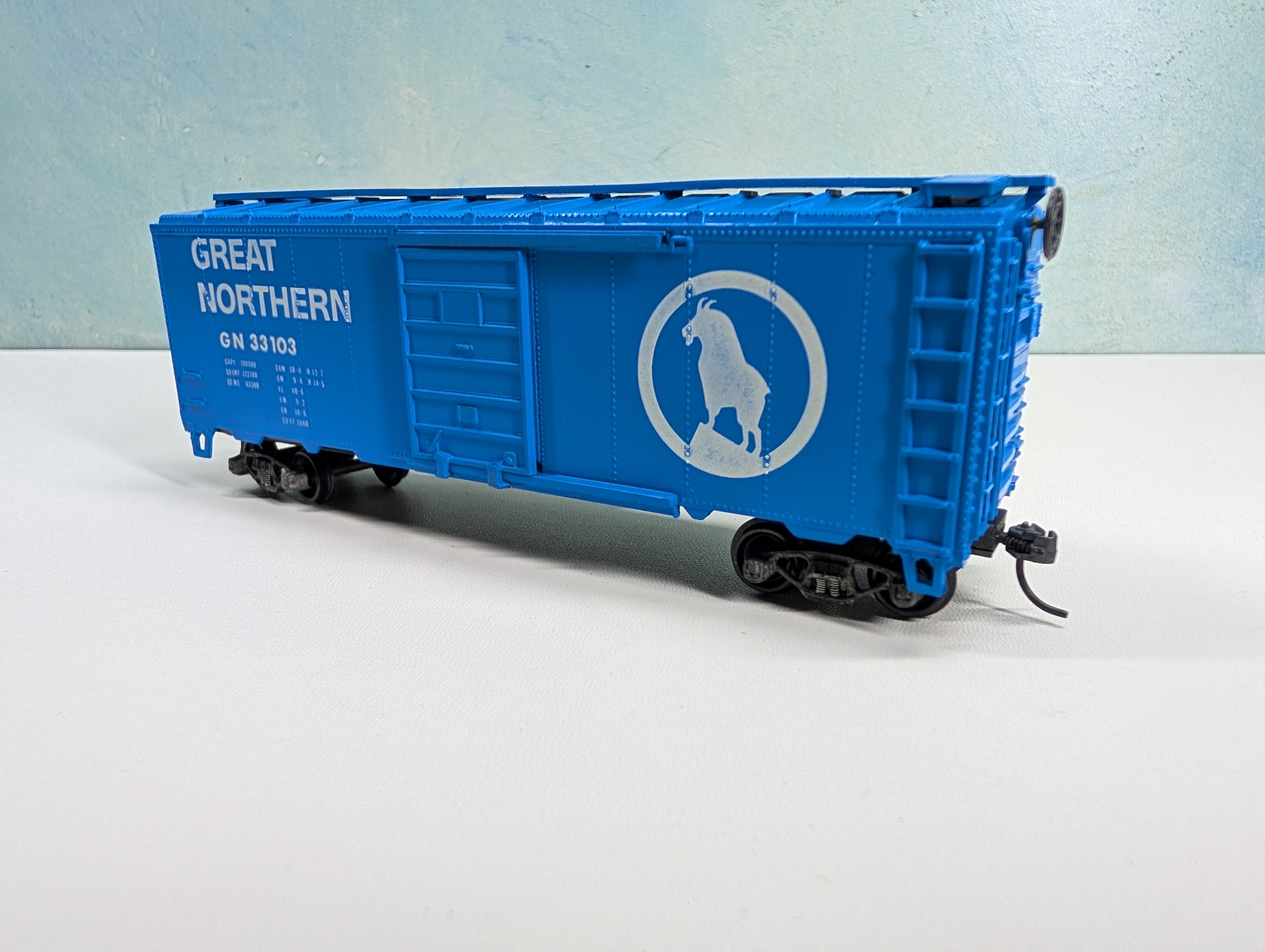 USED Roundhouse HO Scale 40' Box Car Great Northern GN #33103