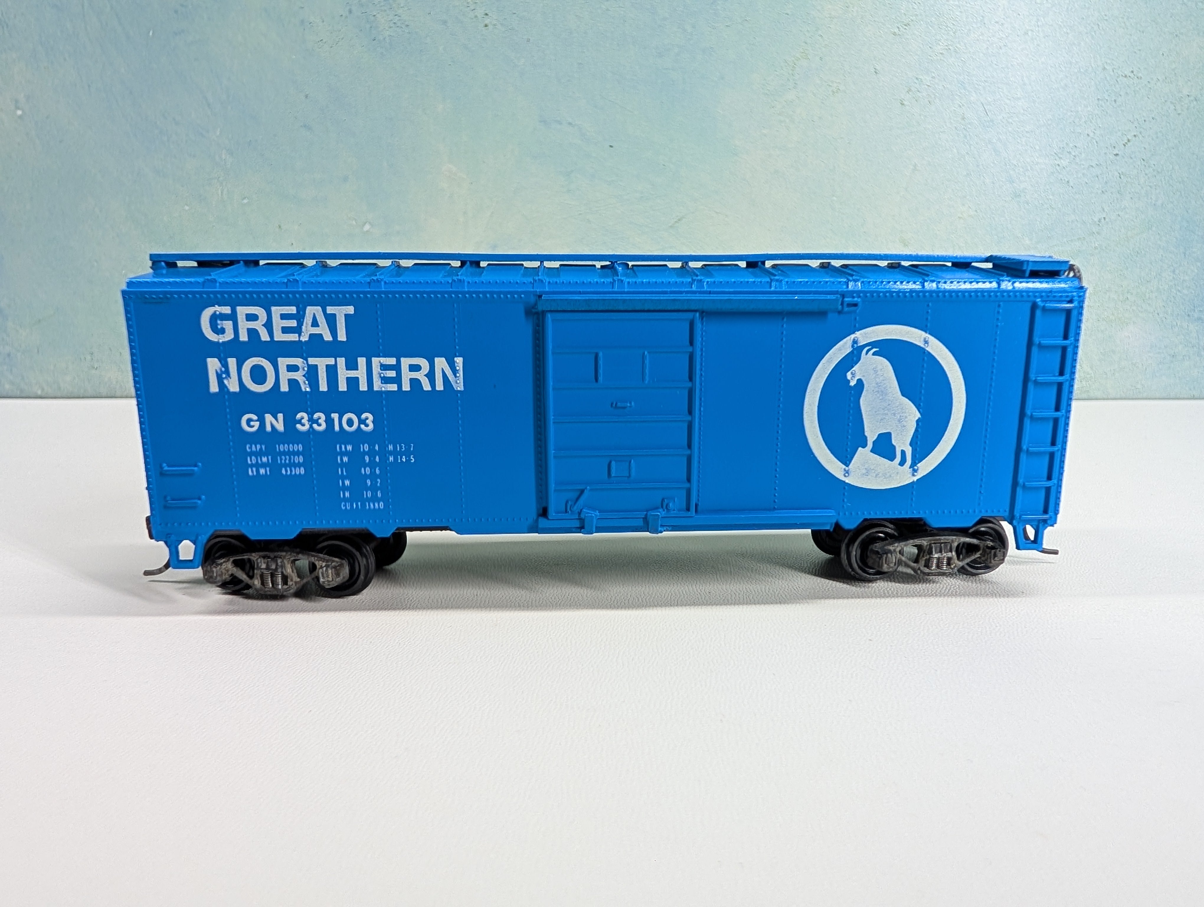 USED Roundhouse HO Scale 40' Box Car Great Northern GN #33103