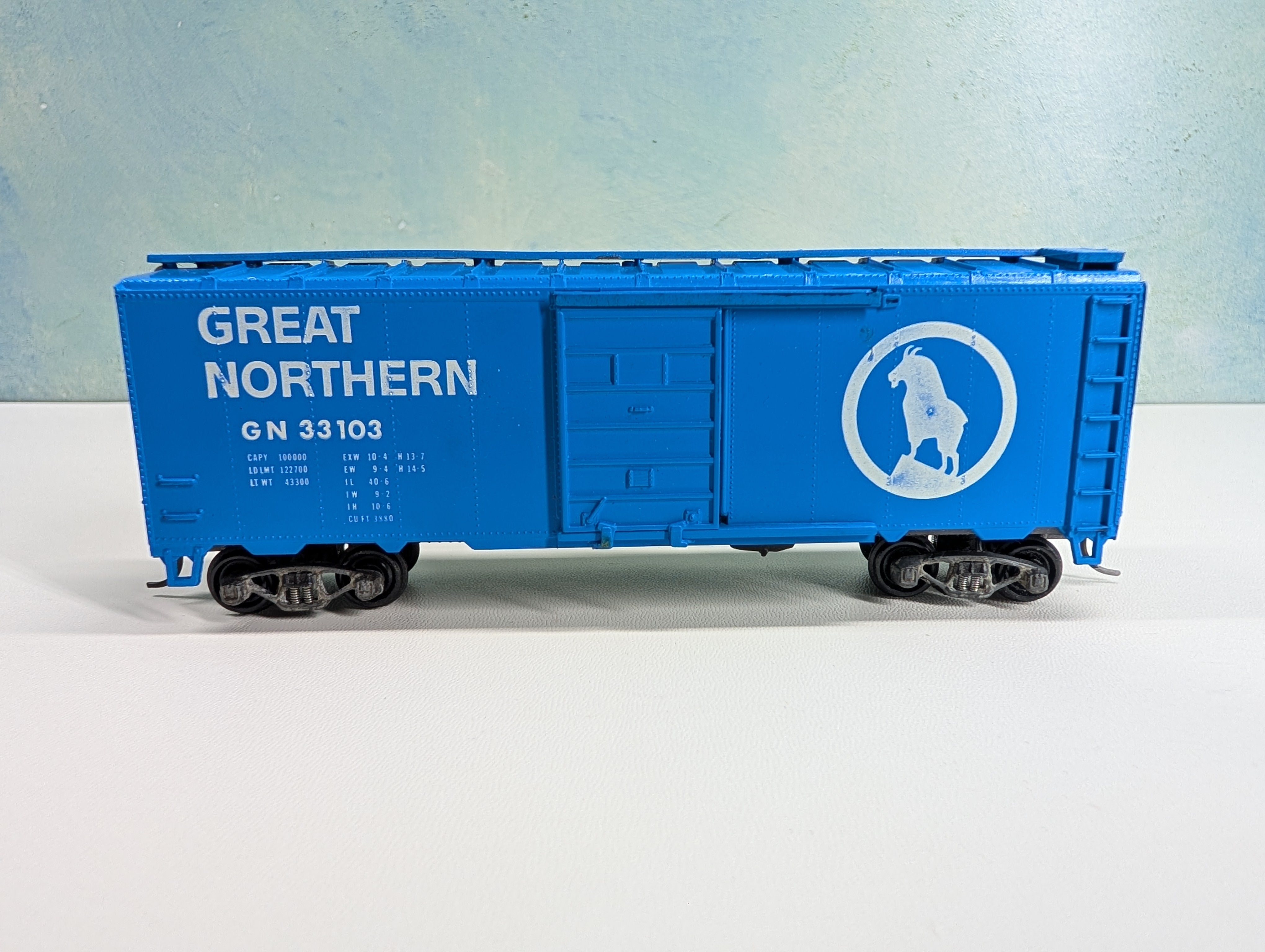 USED Roundhouse HO Scale 40' Box Car Great Northern GN #33103