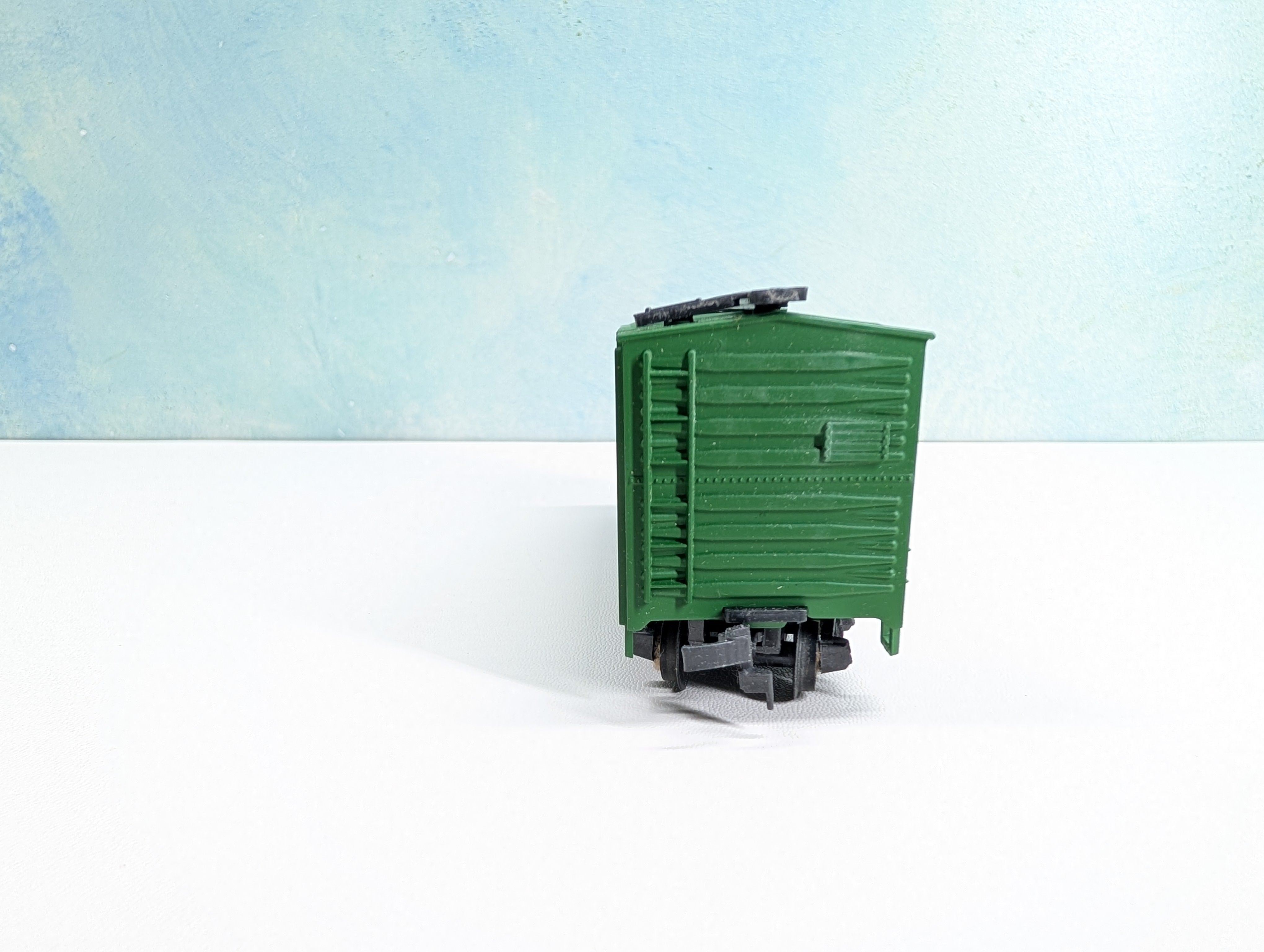 USED AHM HO Scale 40' Wooden DD Box Car Santa Fe ATSF #67392