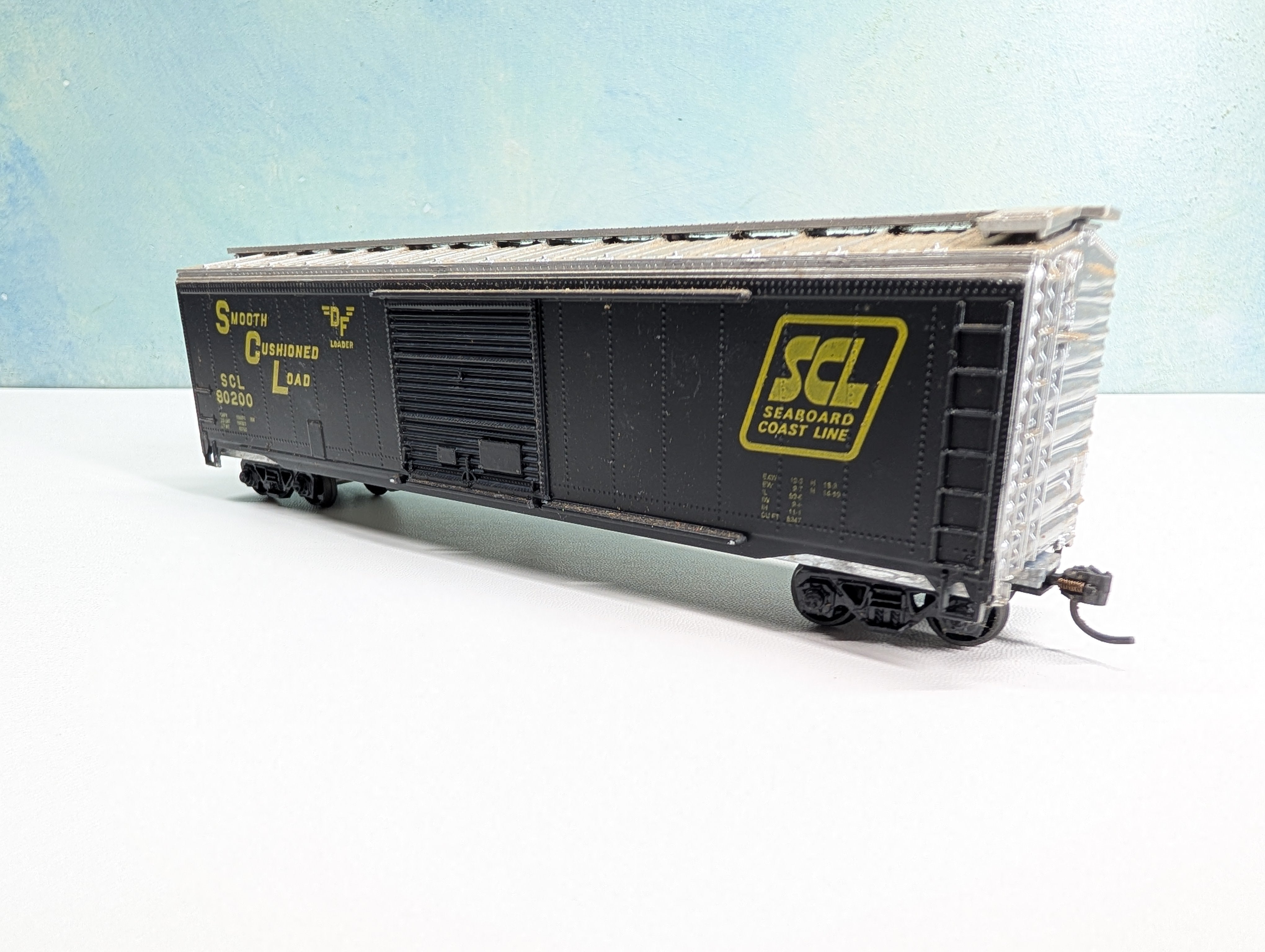 USED Roundhouse HO Scale 50' SD Box Car Seaboard Coast Line SCL #80200