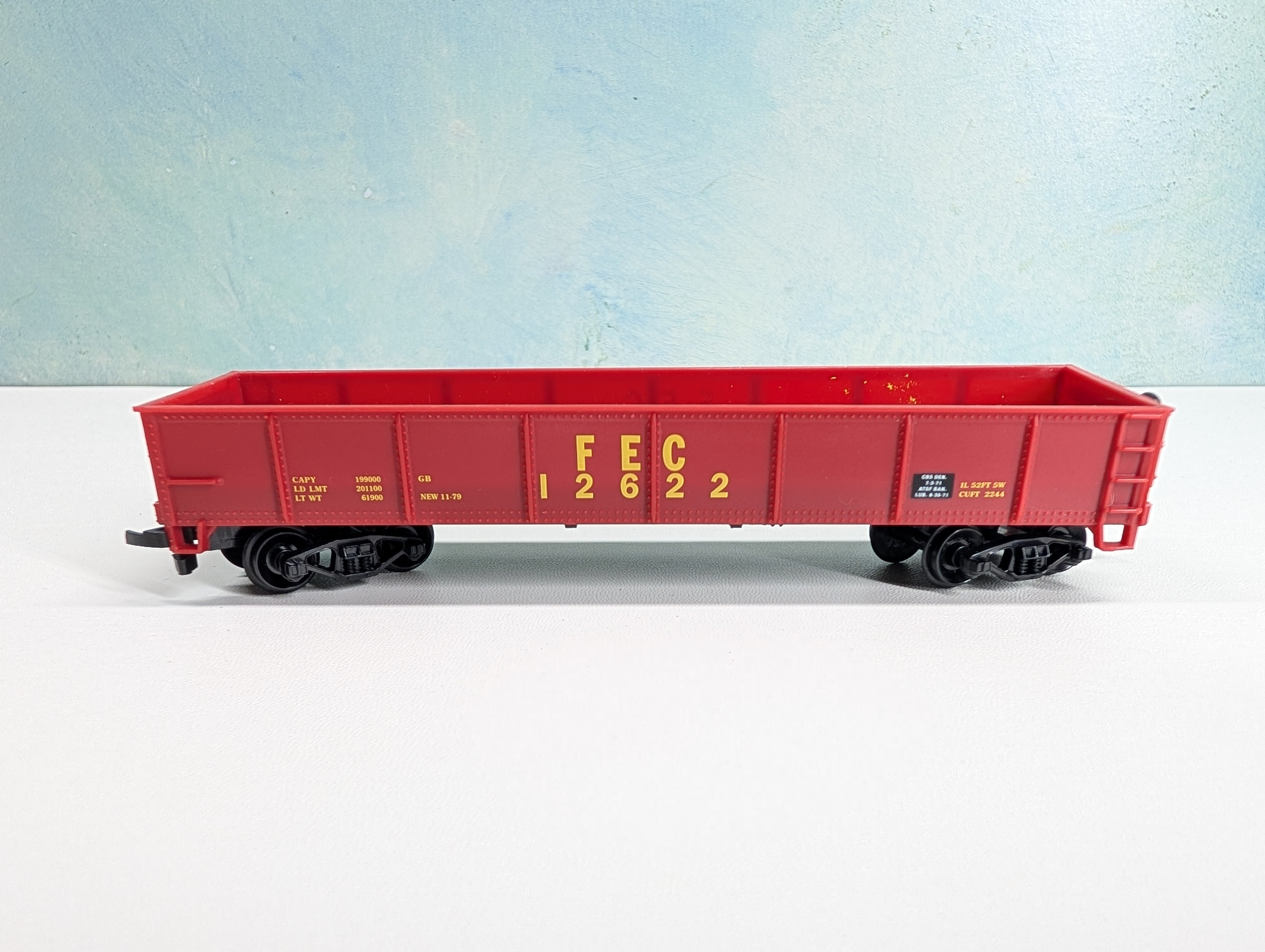 USED Life-Like HO Scale 40' Gondola Florida East Coast FEC #12622