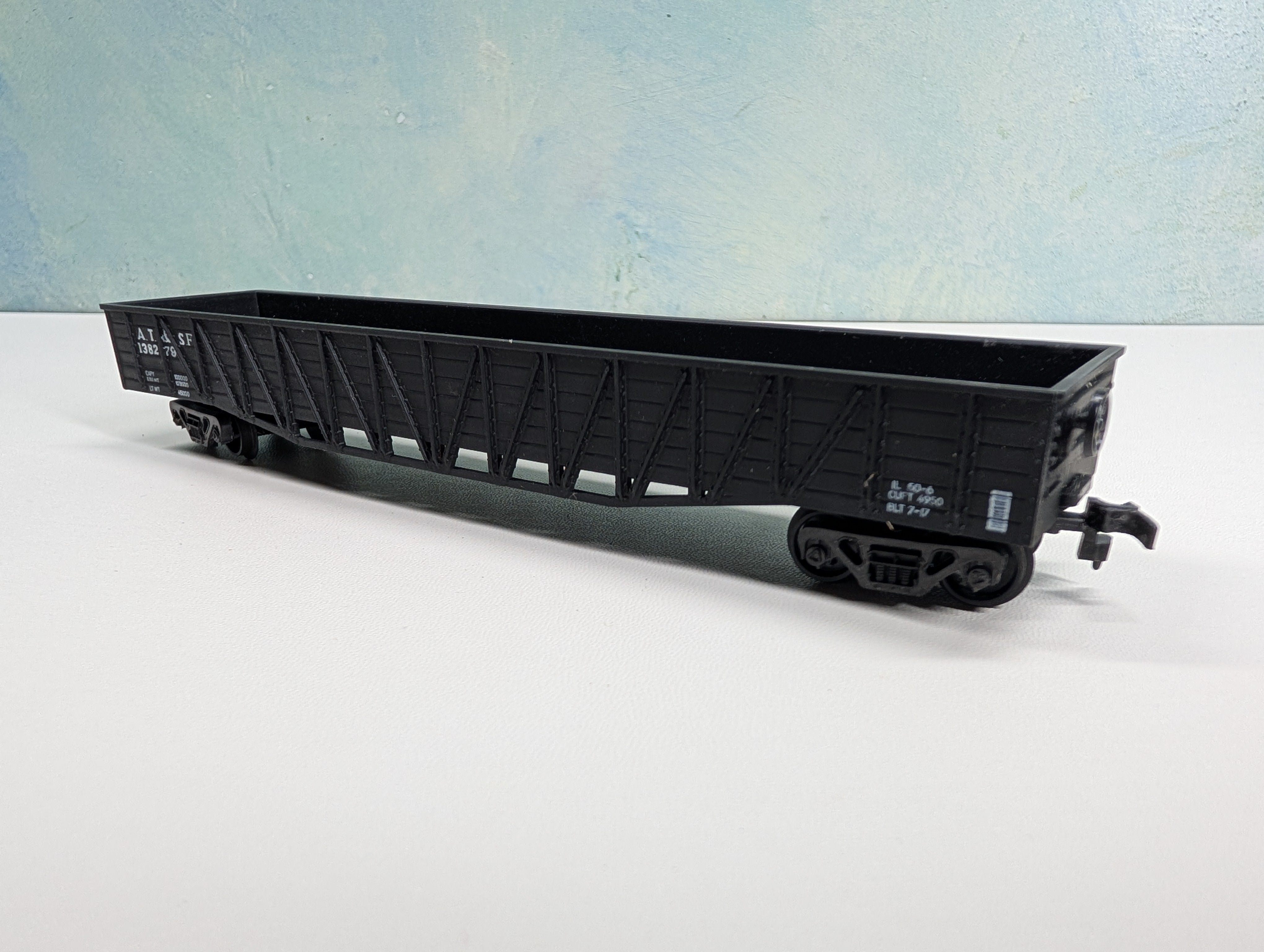 USED AHM HO Scale 50' OB Gondola Santa Fe ATSF #138279