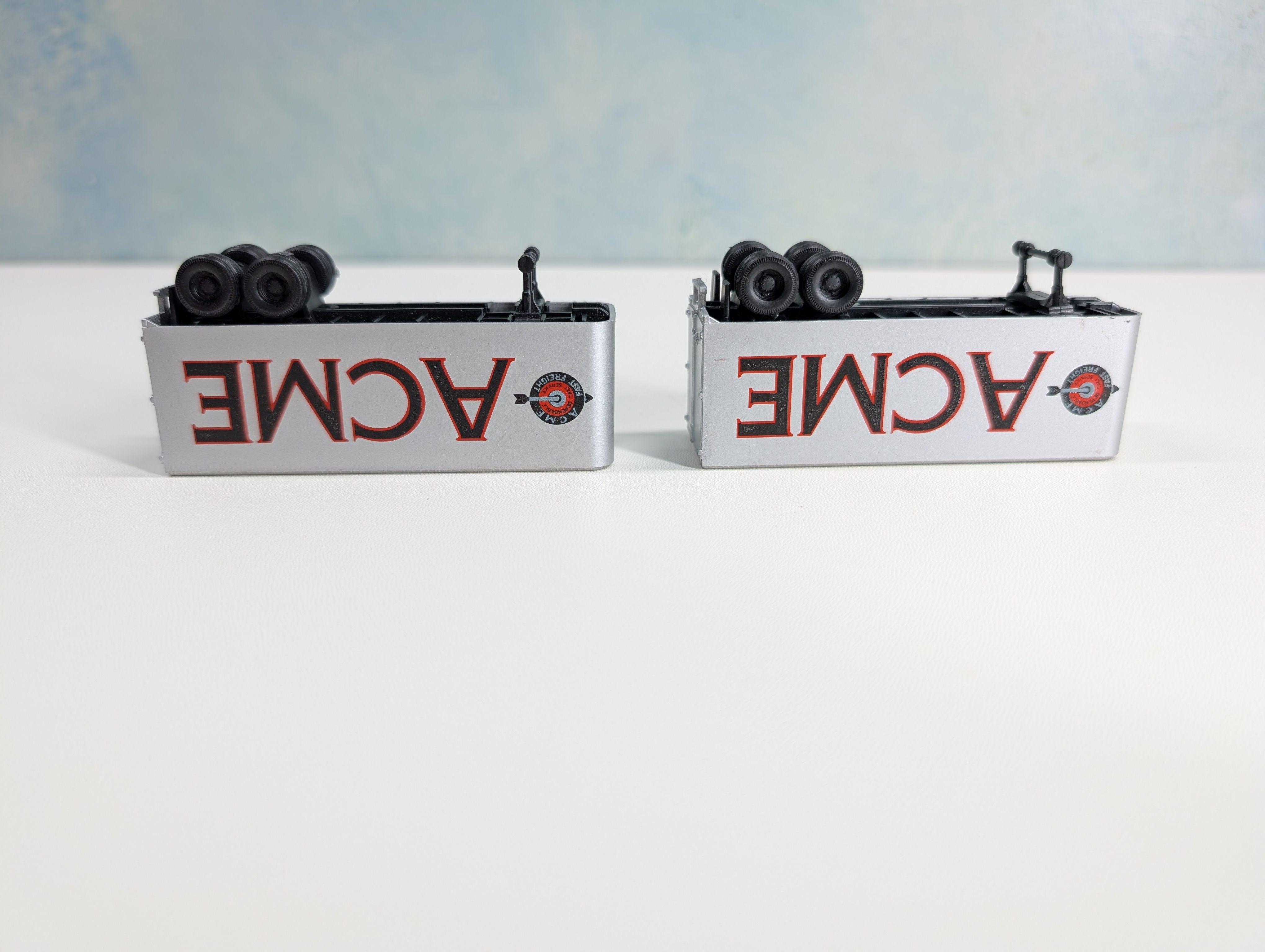 USED Athearn HO Scale 24' Piggyback Trailer ACME Fast Freight (2 pcs)
