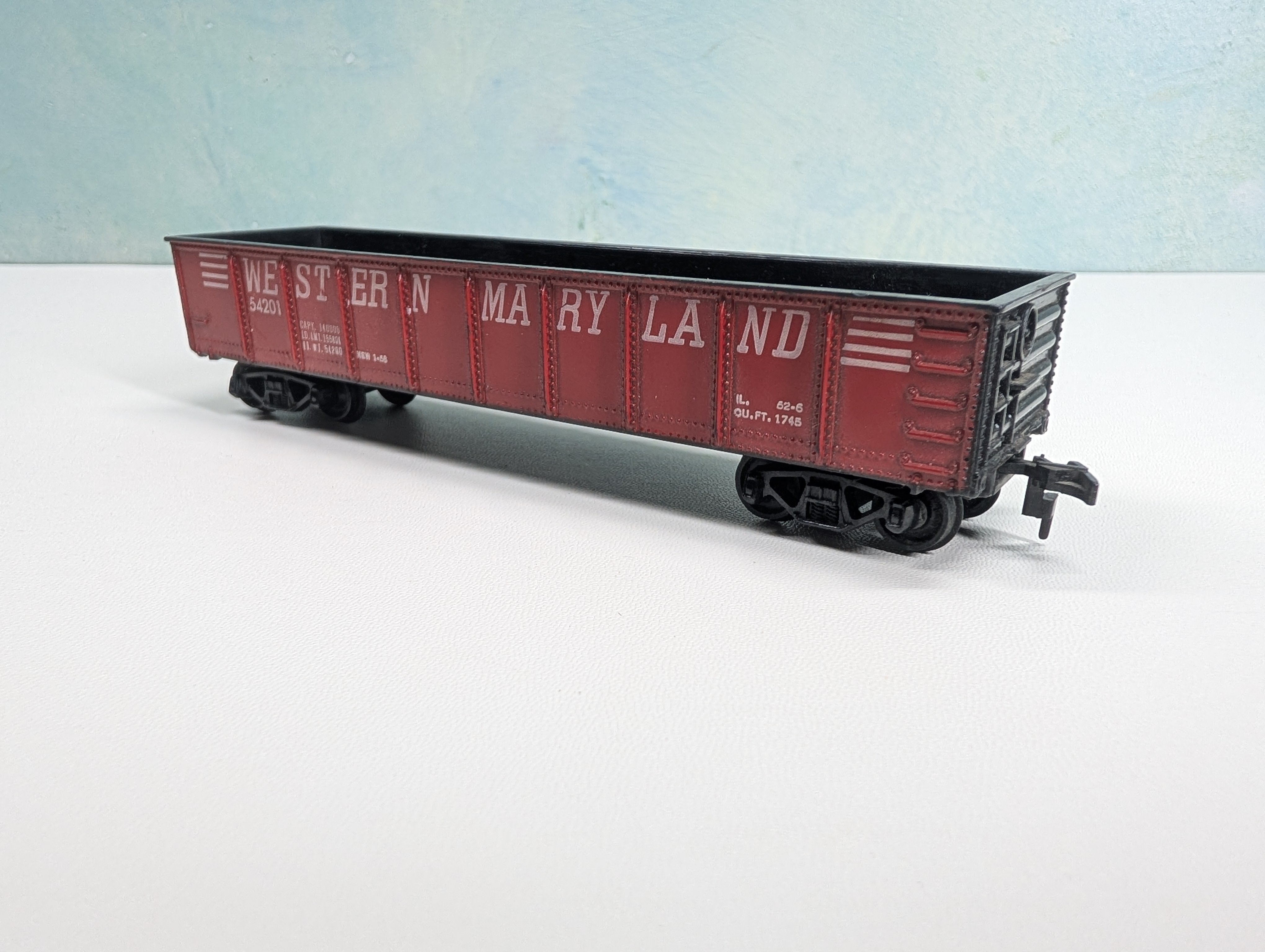 USED MARX HO Scale 40' Gondola Western Maryland WM #54201