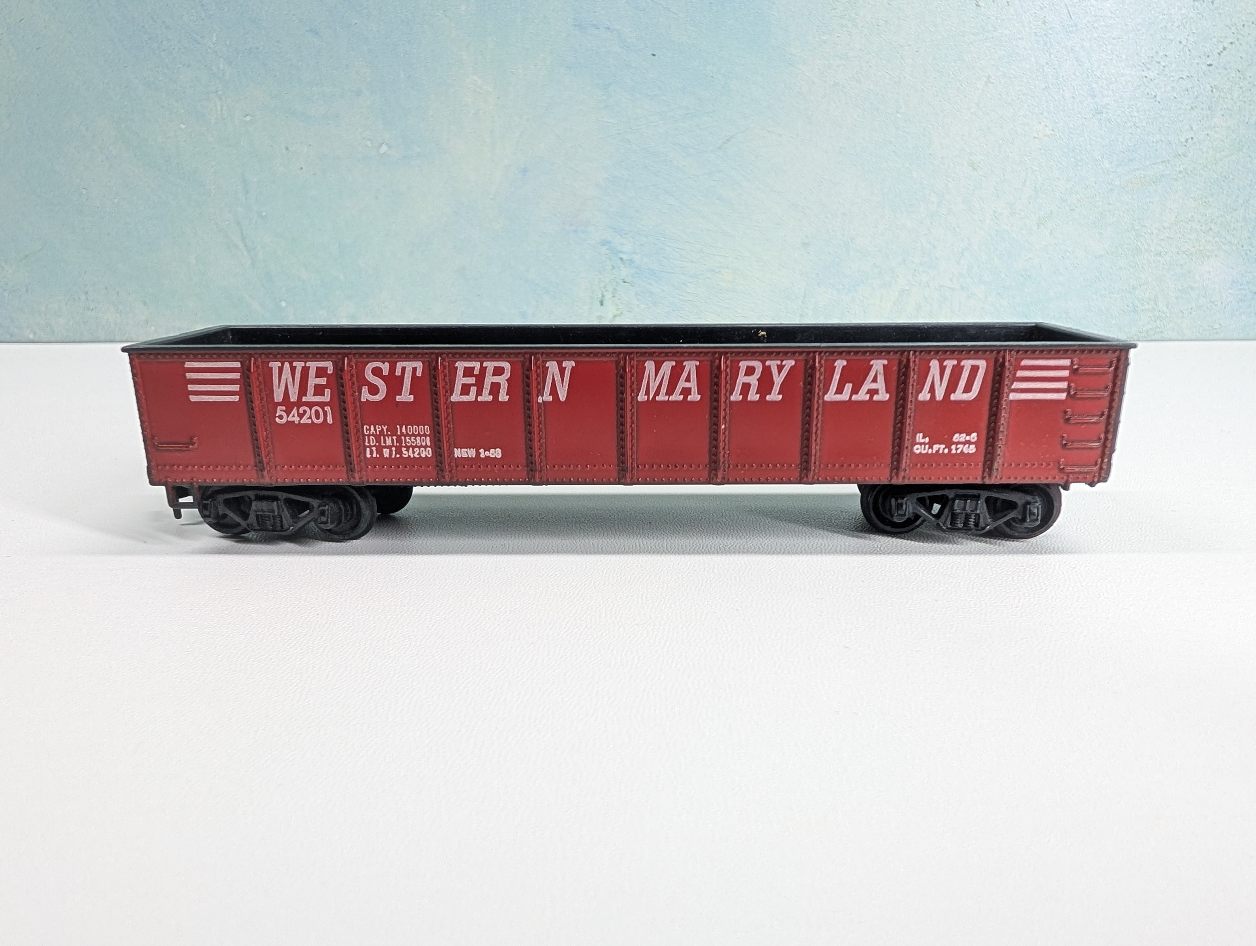 USED MARX HO Scale 40' Gondola Western Maryland WM #54201