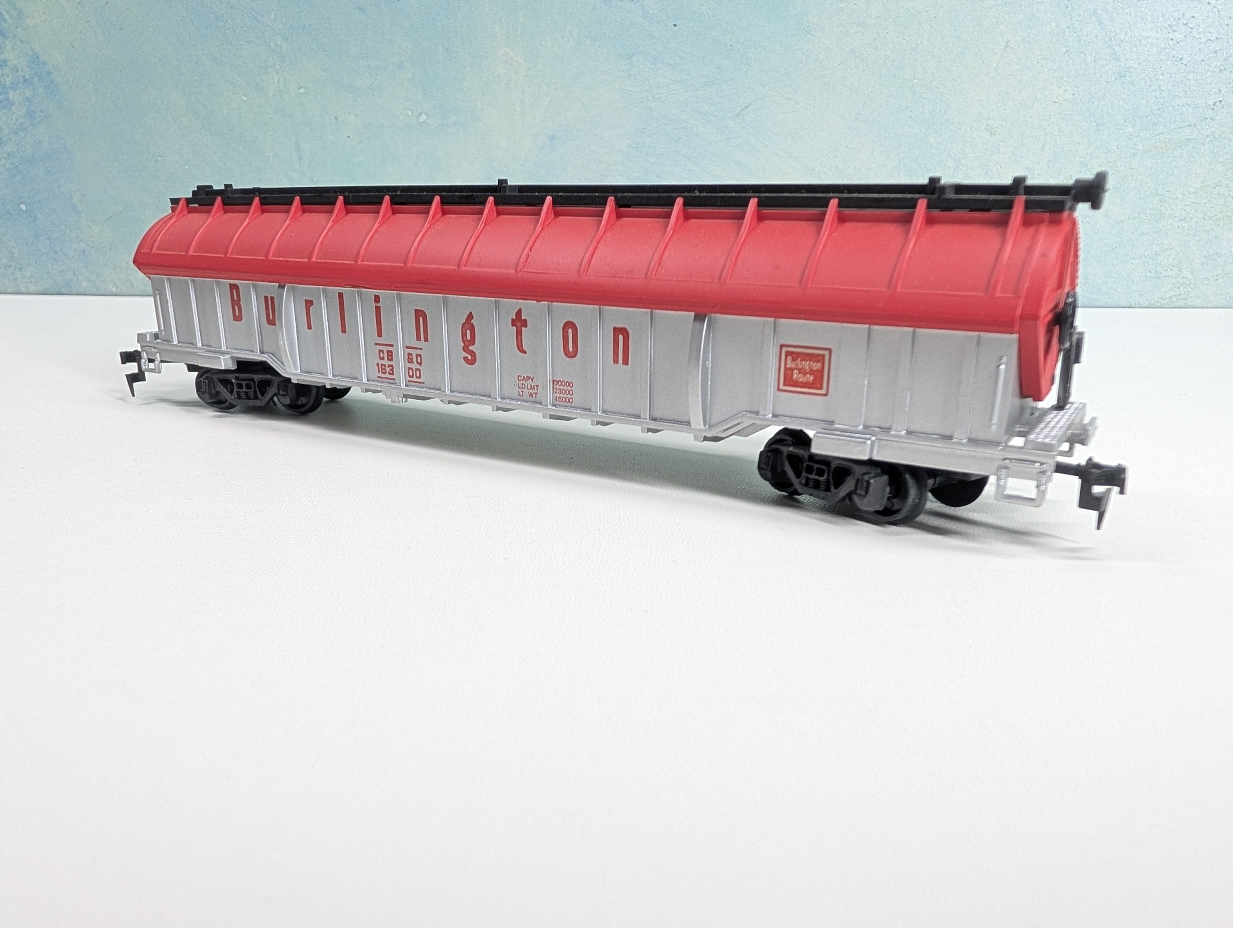 USED AHM HO Scale Coil Car w/ Coil Load Burlington CB&Q #16300