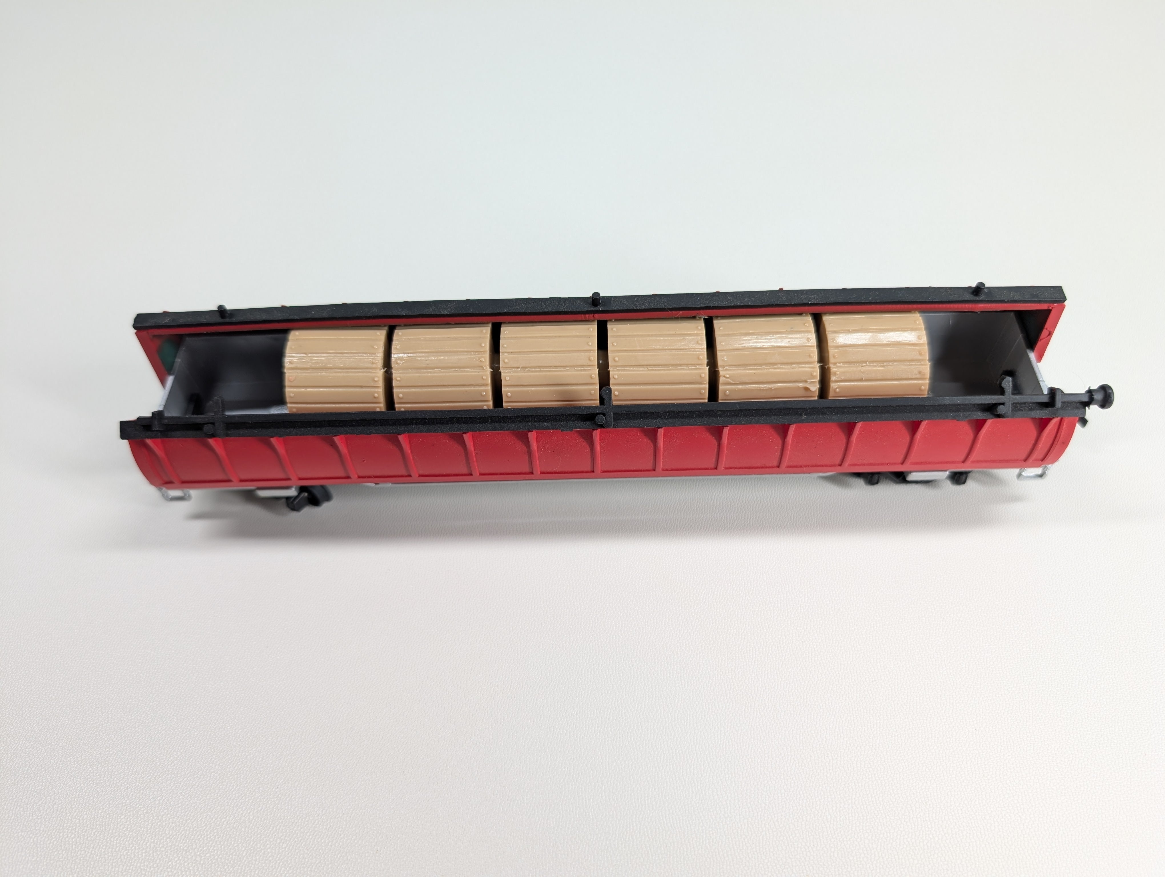 USED AHM HO Scale Coil Car w/ Coil Load Burlington CB&Q #16300