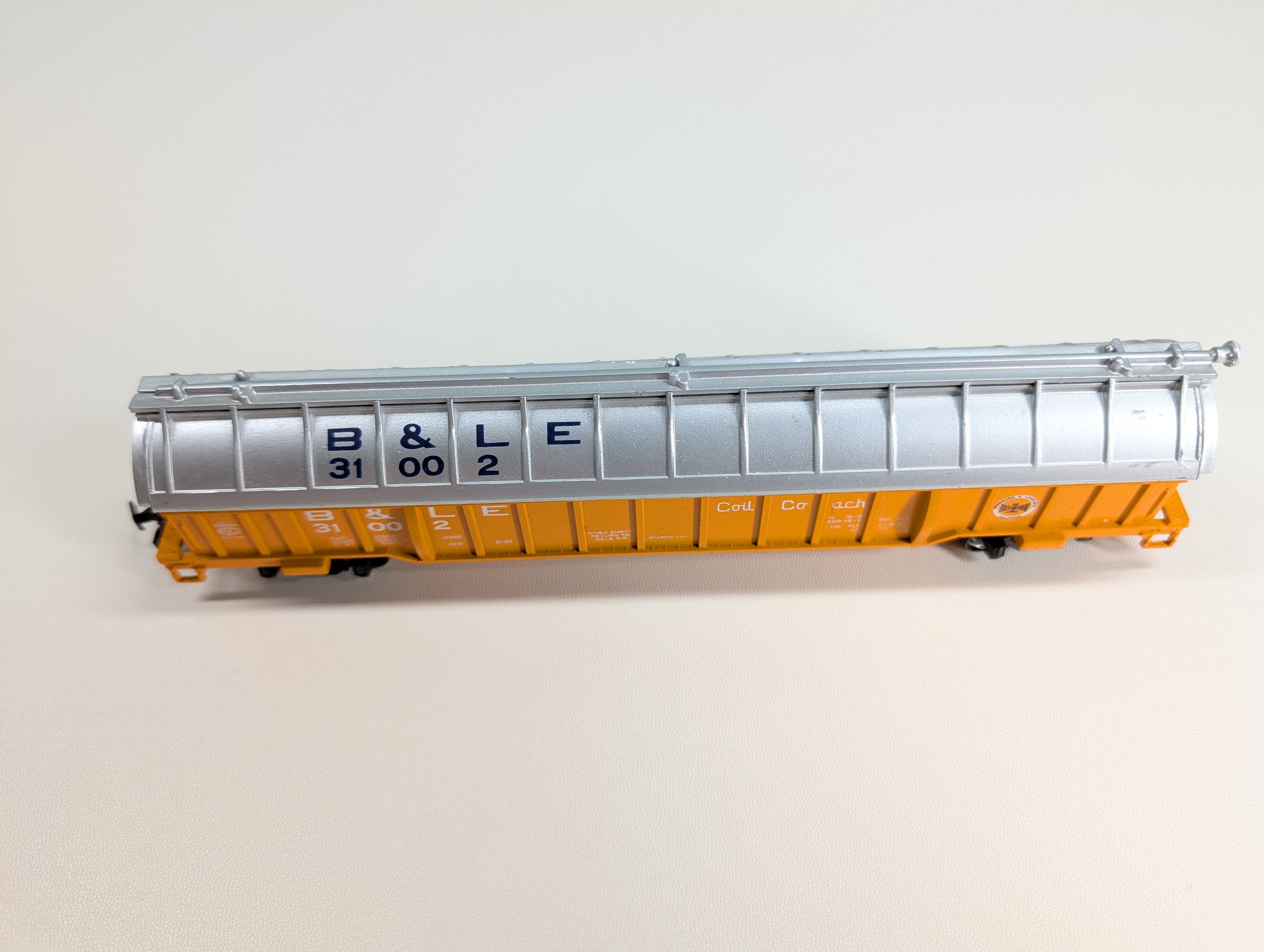 USED Bachmann HO Scale Coil Car Bessemer & Lake Erie B&LE #31002