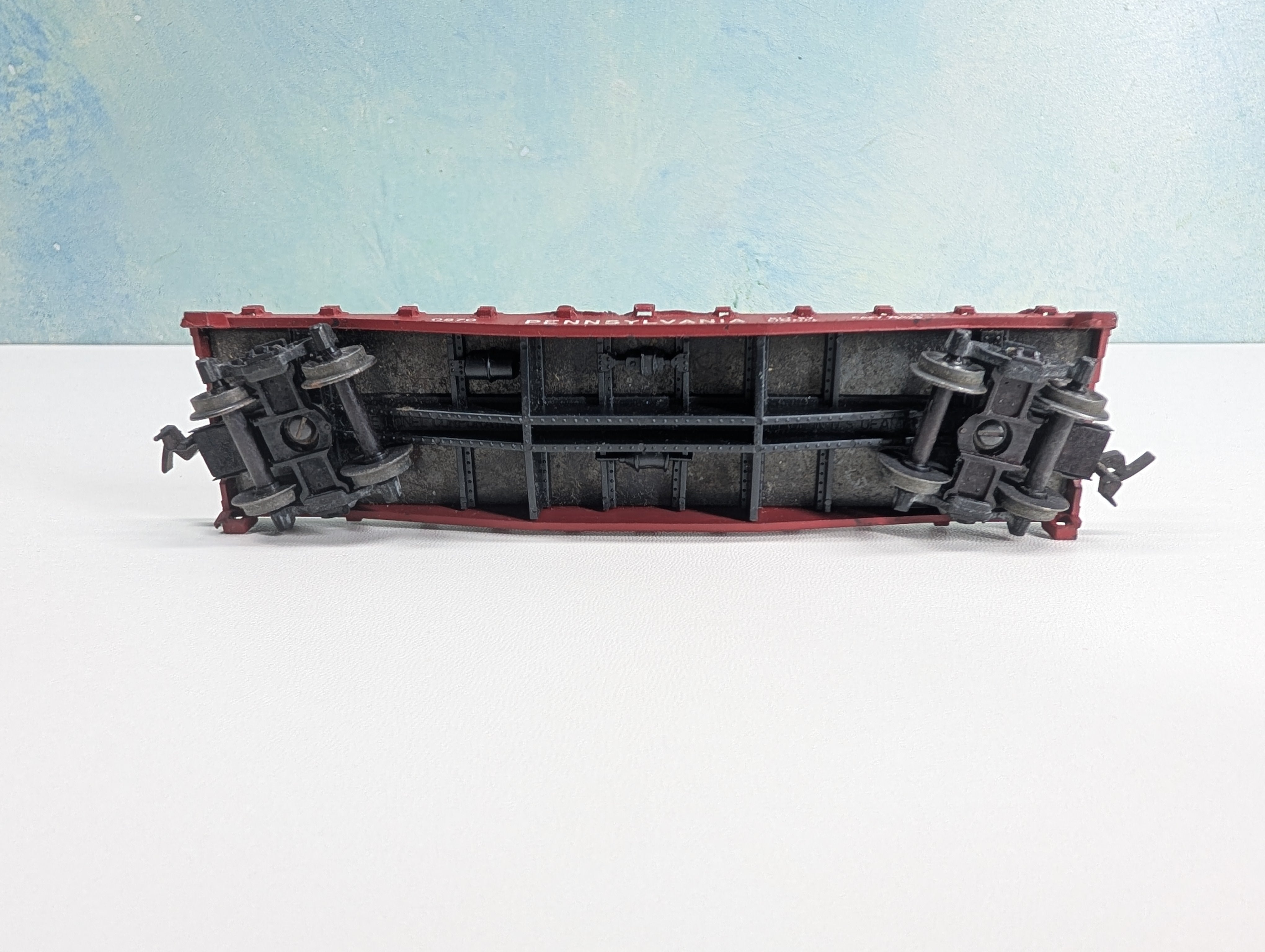 USED Lionel HO Scale 40' Flat Car Pennsylvania PRR #0870