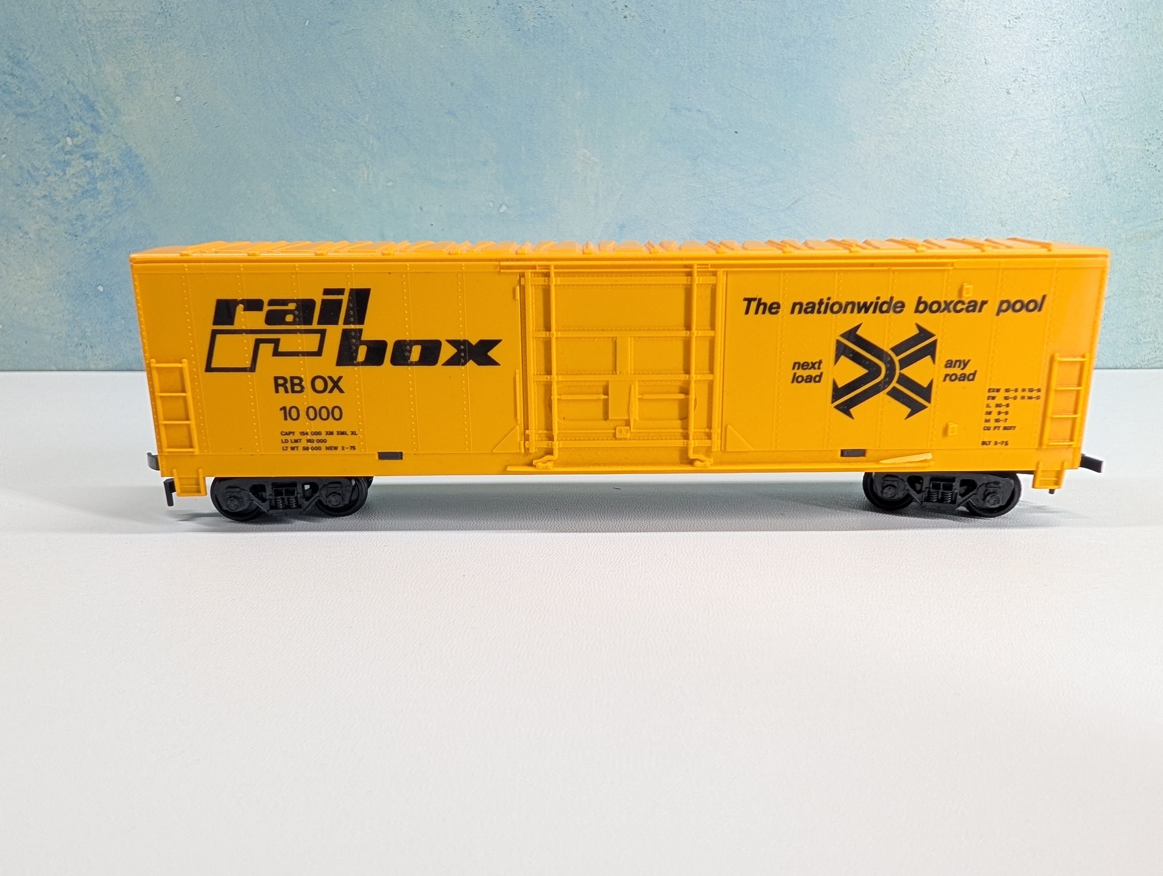 USED AHM HO Scale 50' Box Car Railbox RBOX #10000