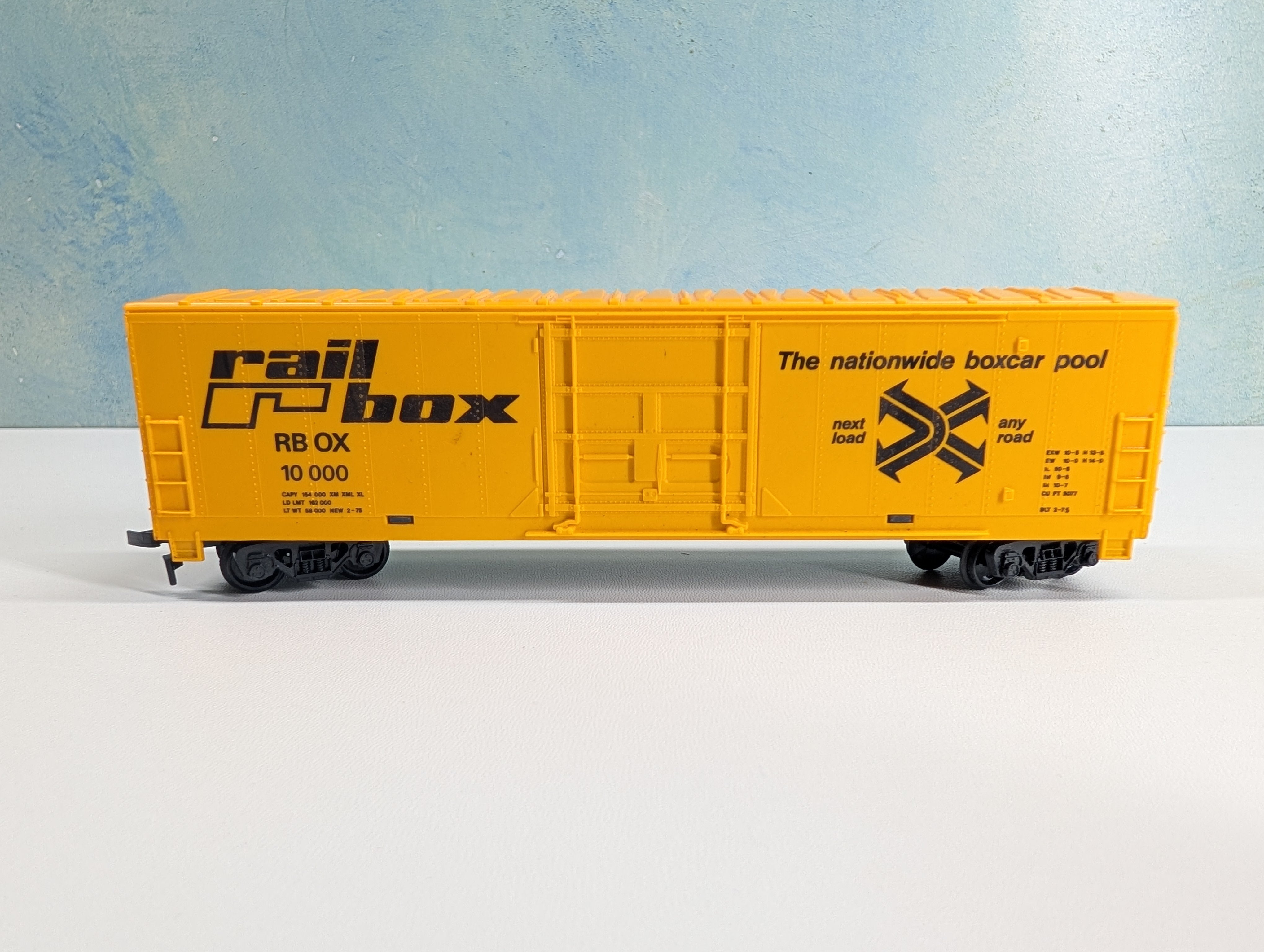 USED AHM HO Scale 50' Box Car Railbox RBOX #10000