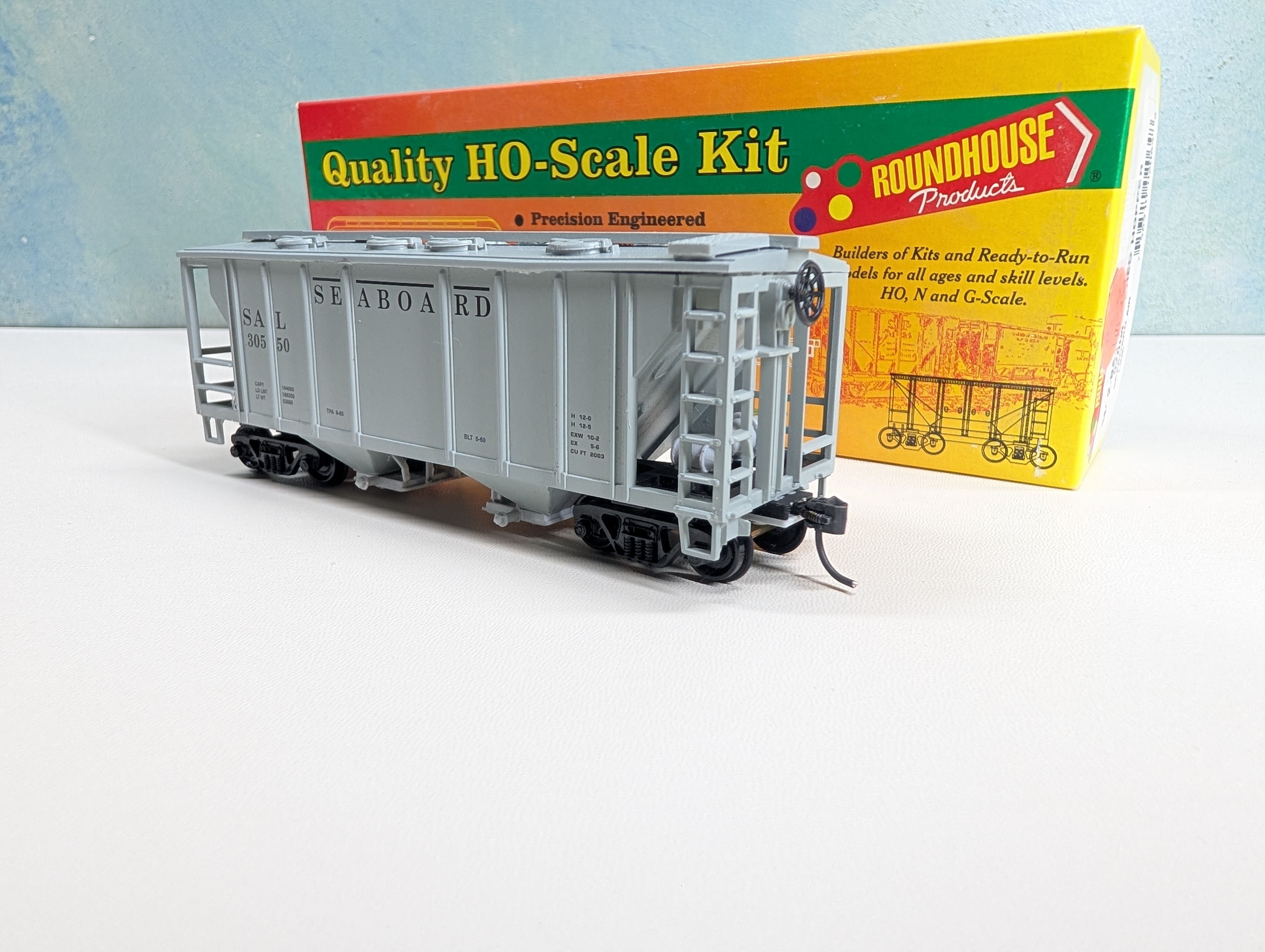 USED Roundhouse HO Scale Covered Hopper Seaboard SAL #30550