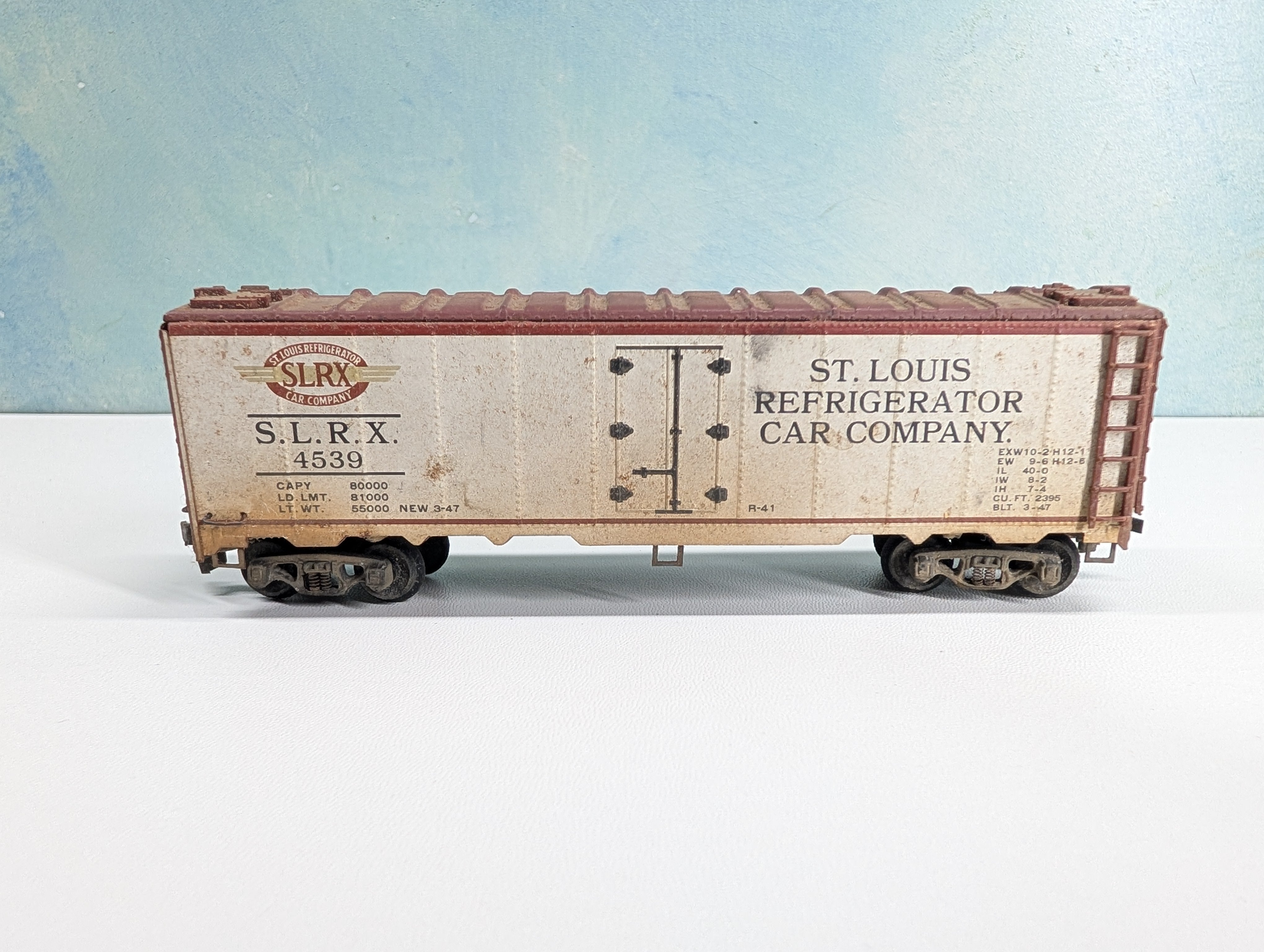 USED Varney HO Scale Reefer St. Louis Refrigerator Car SLRX #4539 Weathered