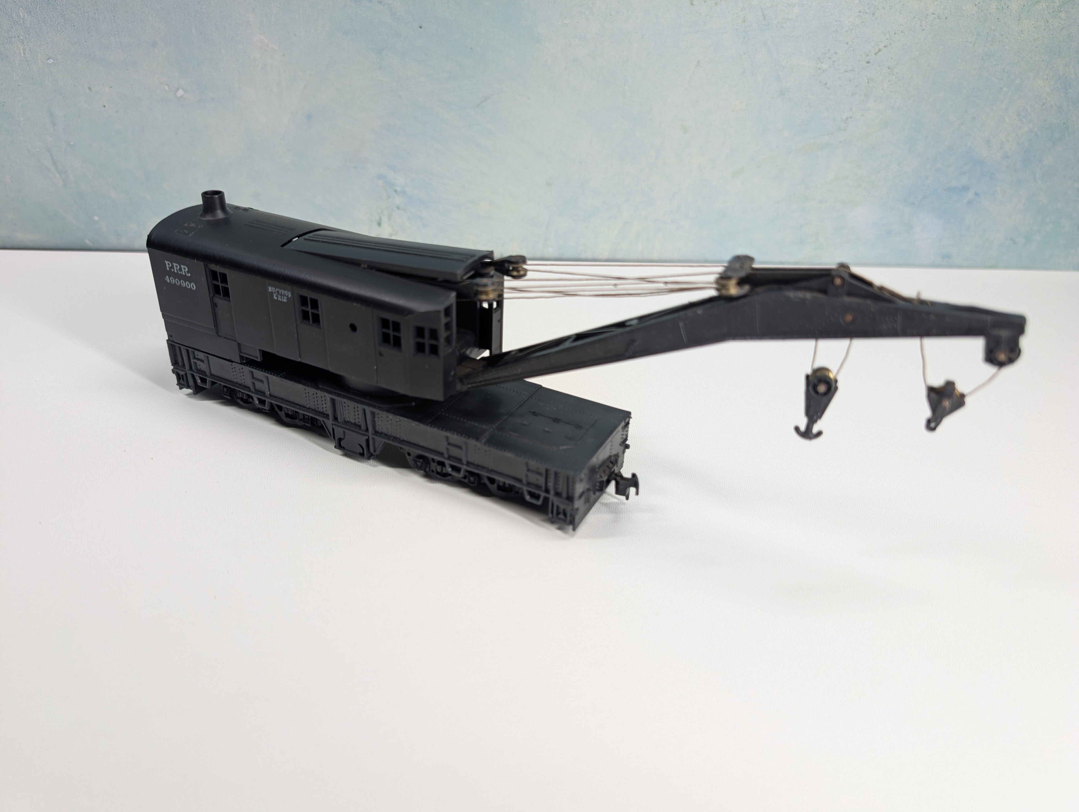 USED Athearn HO Scale 200 Ton Crane Pennsylvania PRR #490900