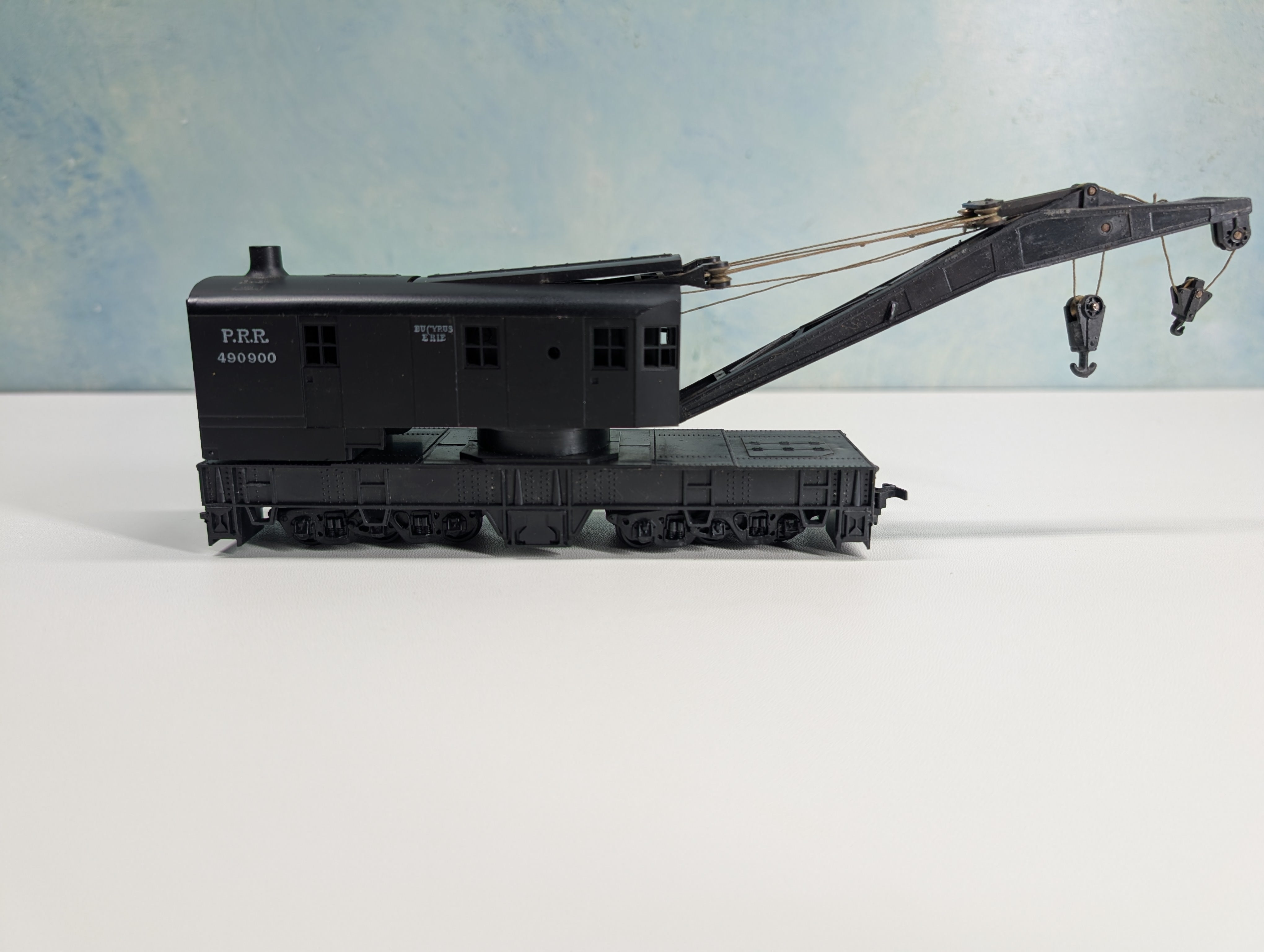 USED Athearn HO Scale 200 Ton Crane Pennsylvania PRR #490900