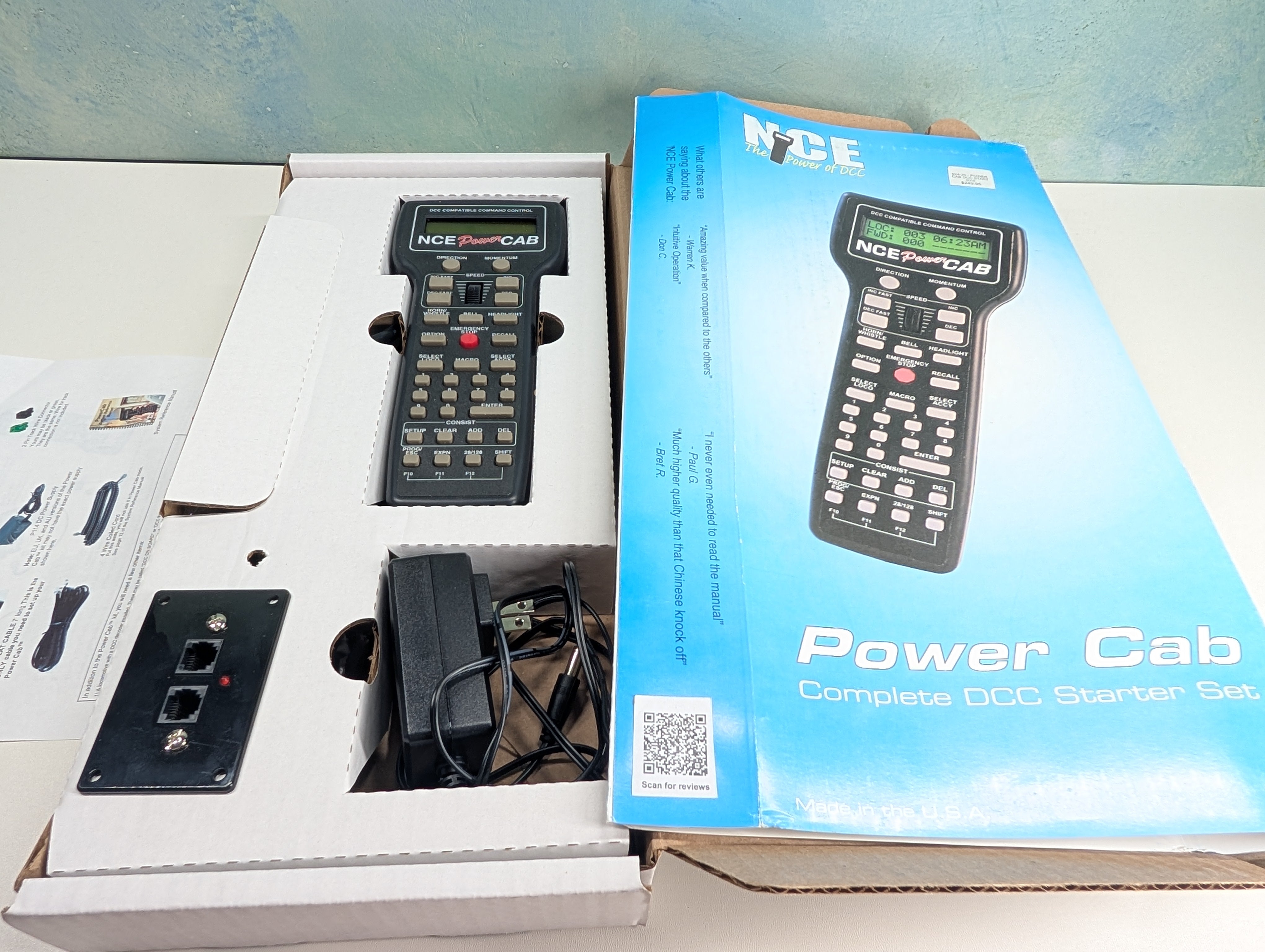 USED NCE 5240025 Multi Scale Power Cab, Complete DCC Starter Set (Like New)