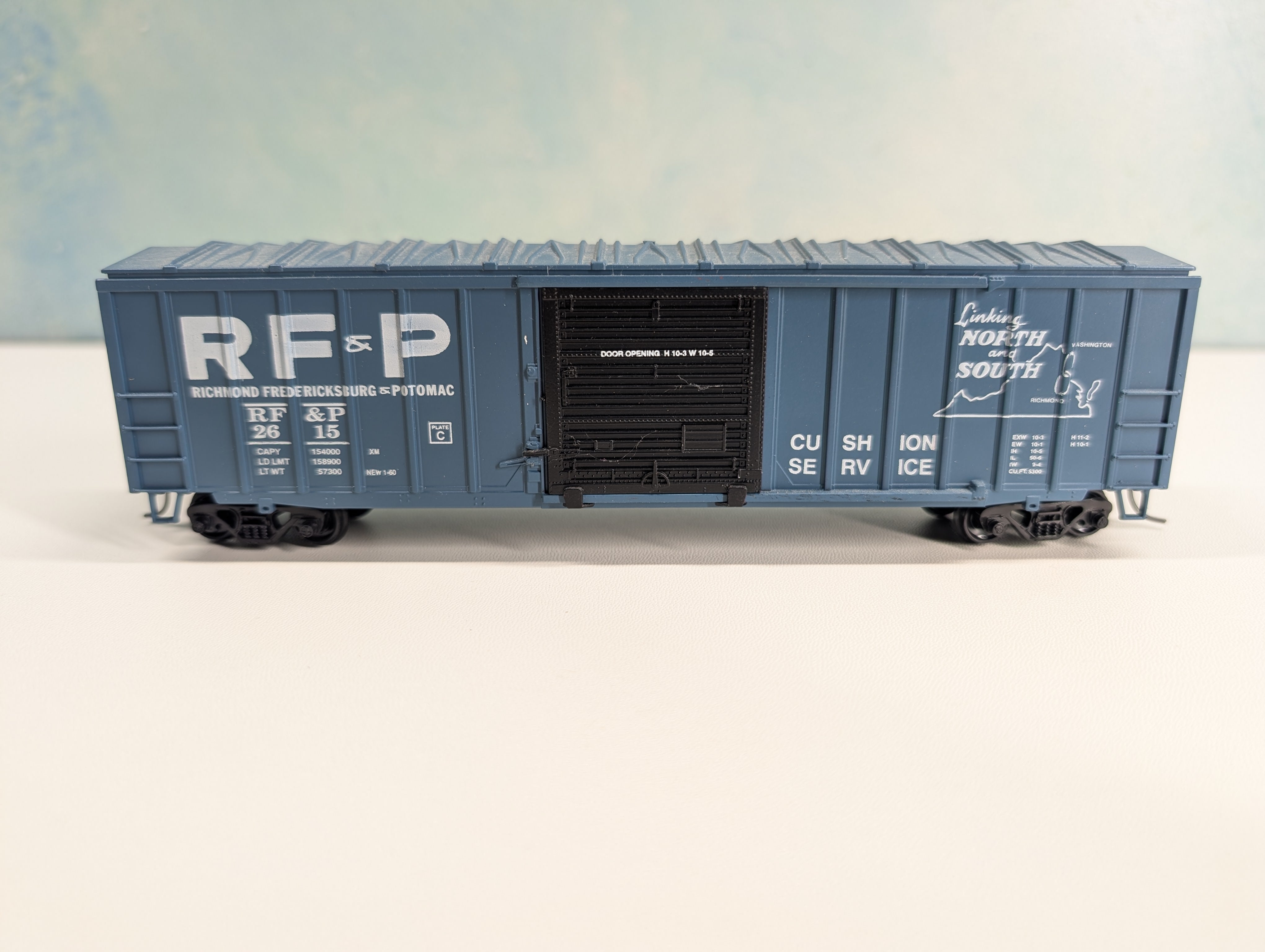 USED Athearn HO Scale 50' Box Car Richmond, Fredericksburg & Potomac RF&P #2615 Bev-Bel