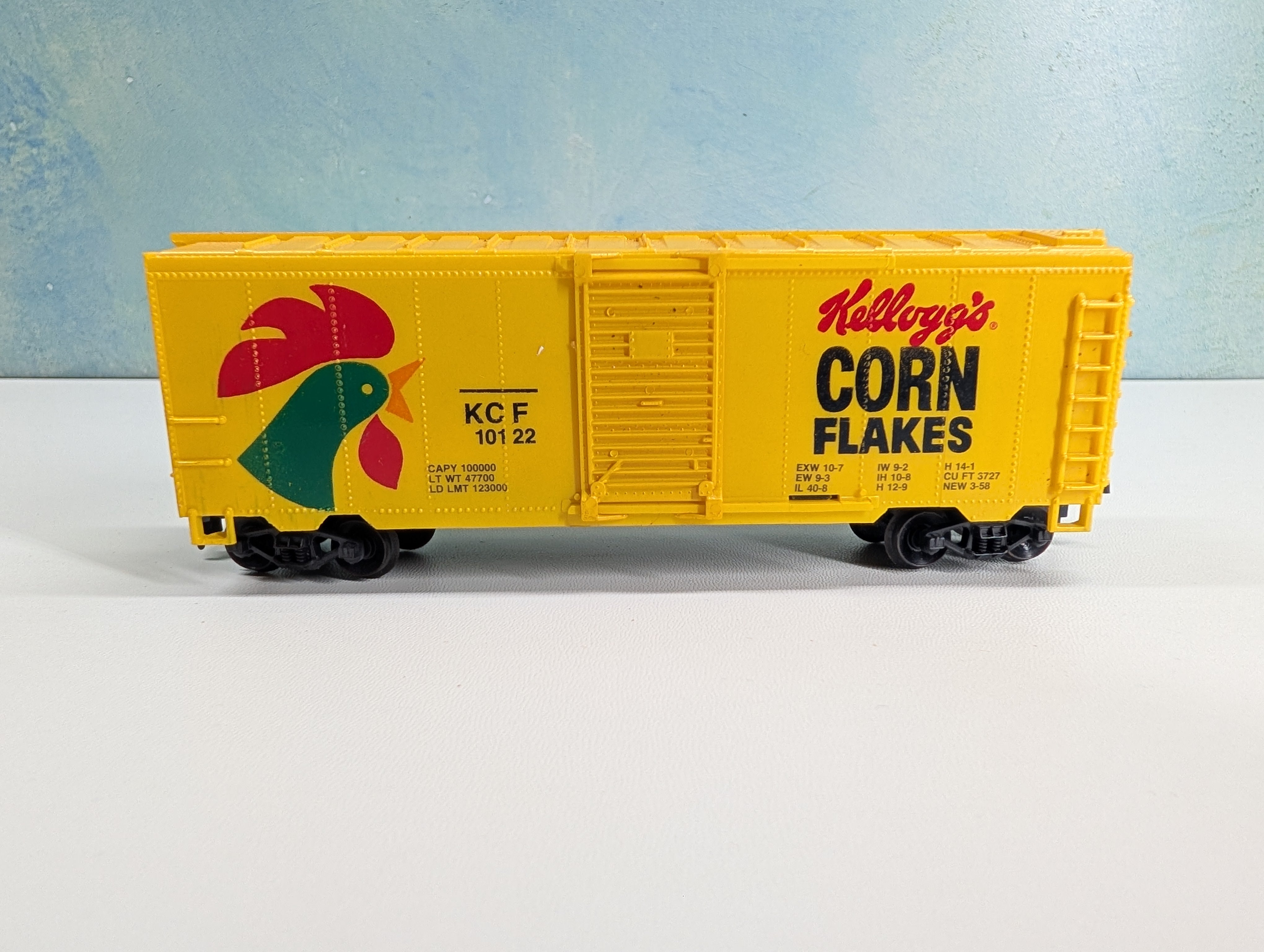 USED Life-Like HO Scale 40' Billboard Box Car Kellogg's Corn Flakes KCF #10122