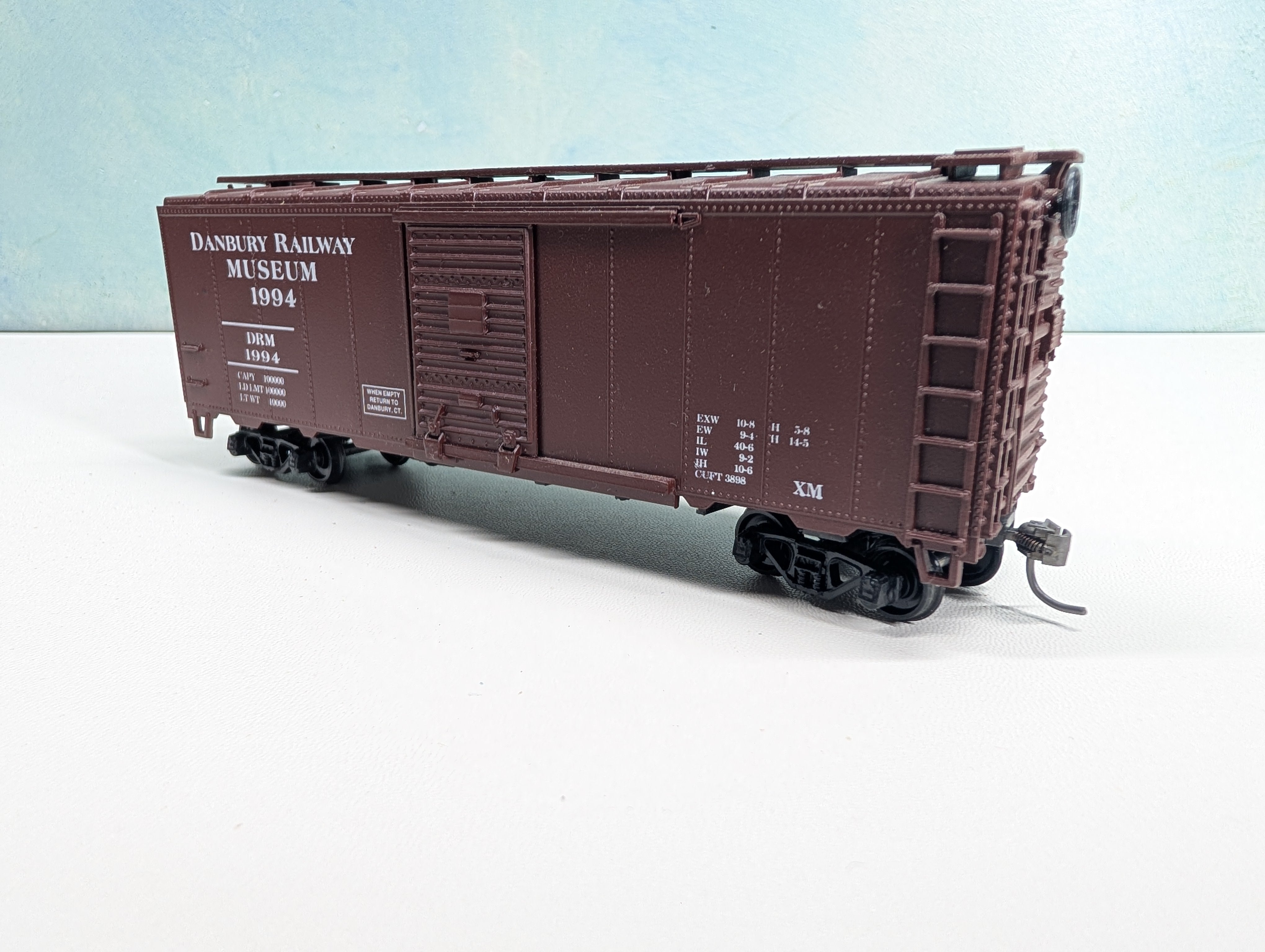 USED Athearn HO Scale 40' Box Car Danbury Railway Museum DRM #1994