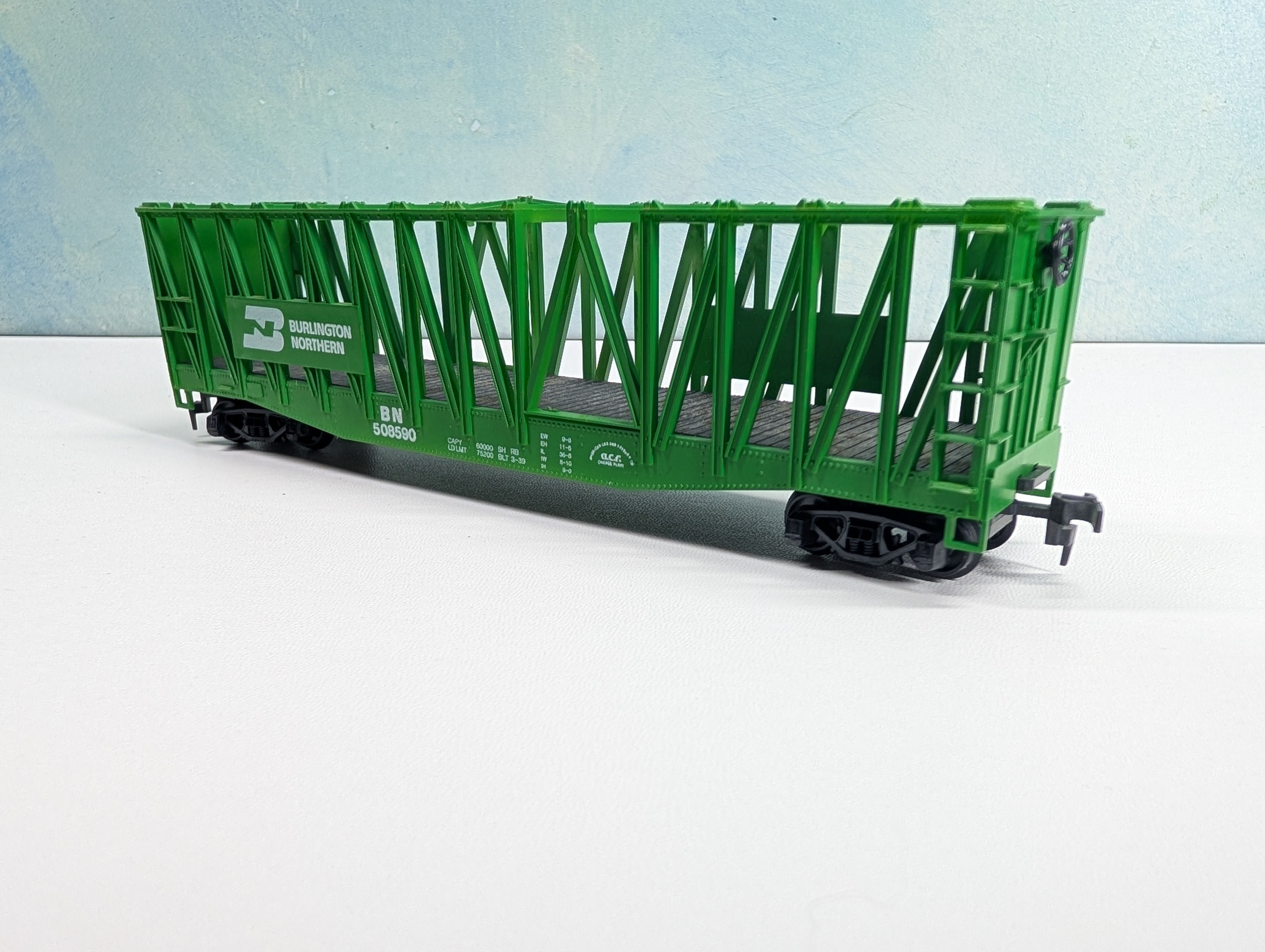 USED Roco HO Scale Container Carrier Burlington Northern BN #508590