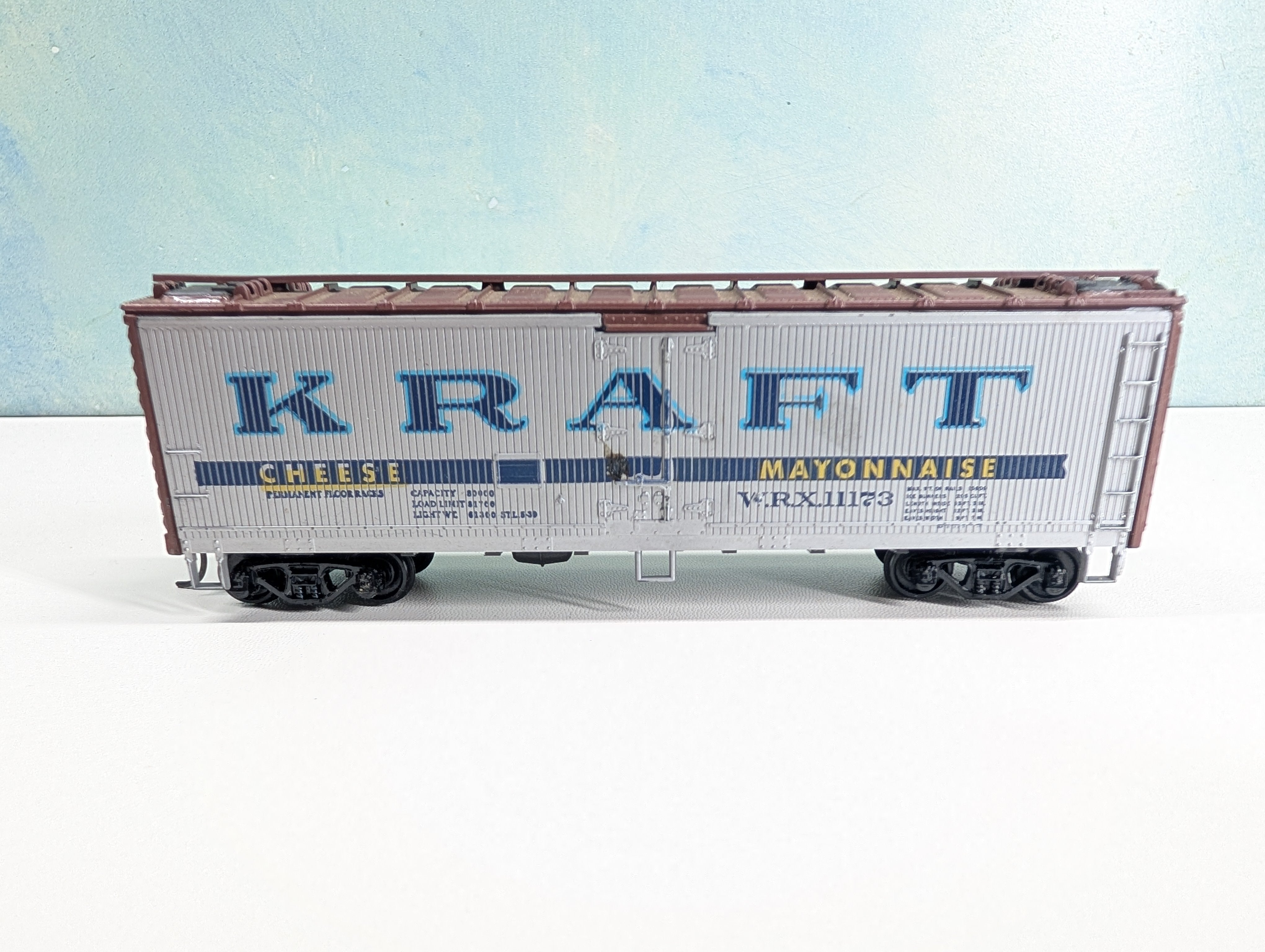 USED Athearn HO Scale 40' Box Car Kraft Cheese Mayonnaise WRX #11173